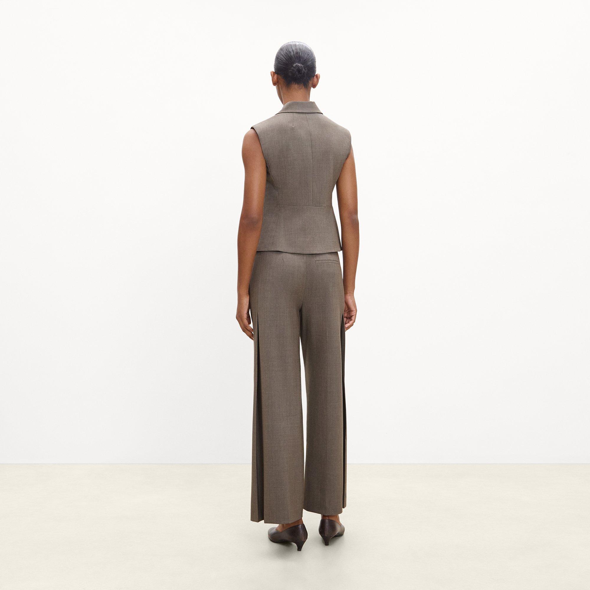 Asymmetrical Vest in Good Wool