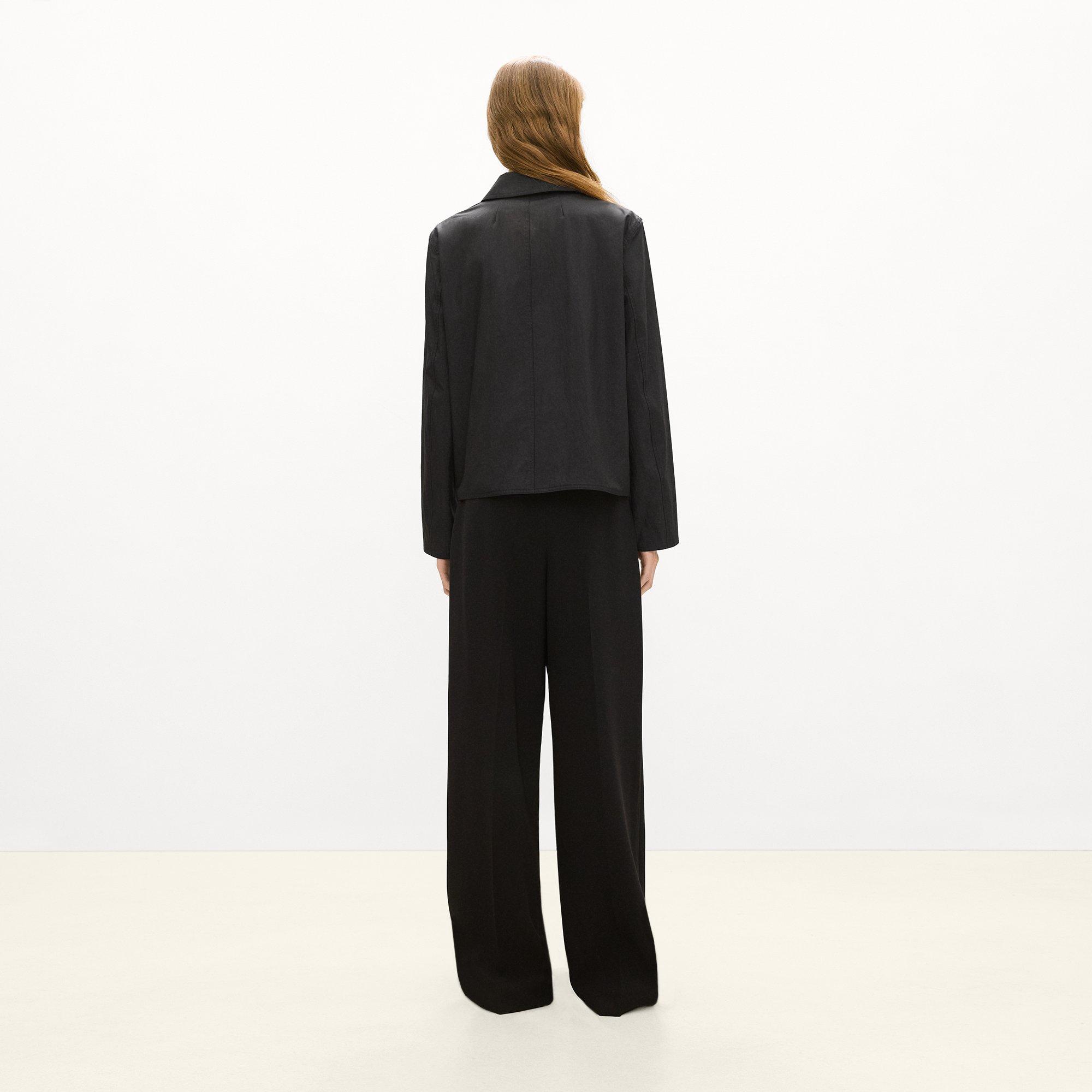 Boxy Patch Pocket Jacket in Trench Cotton
