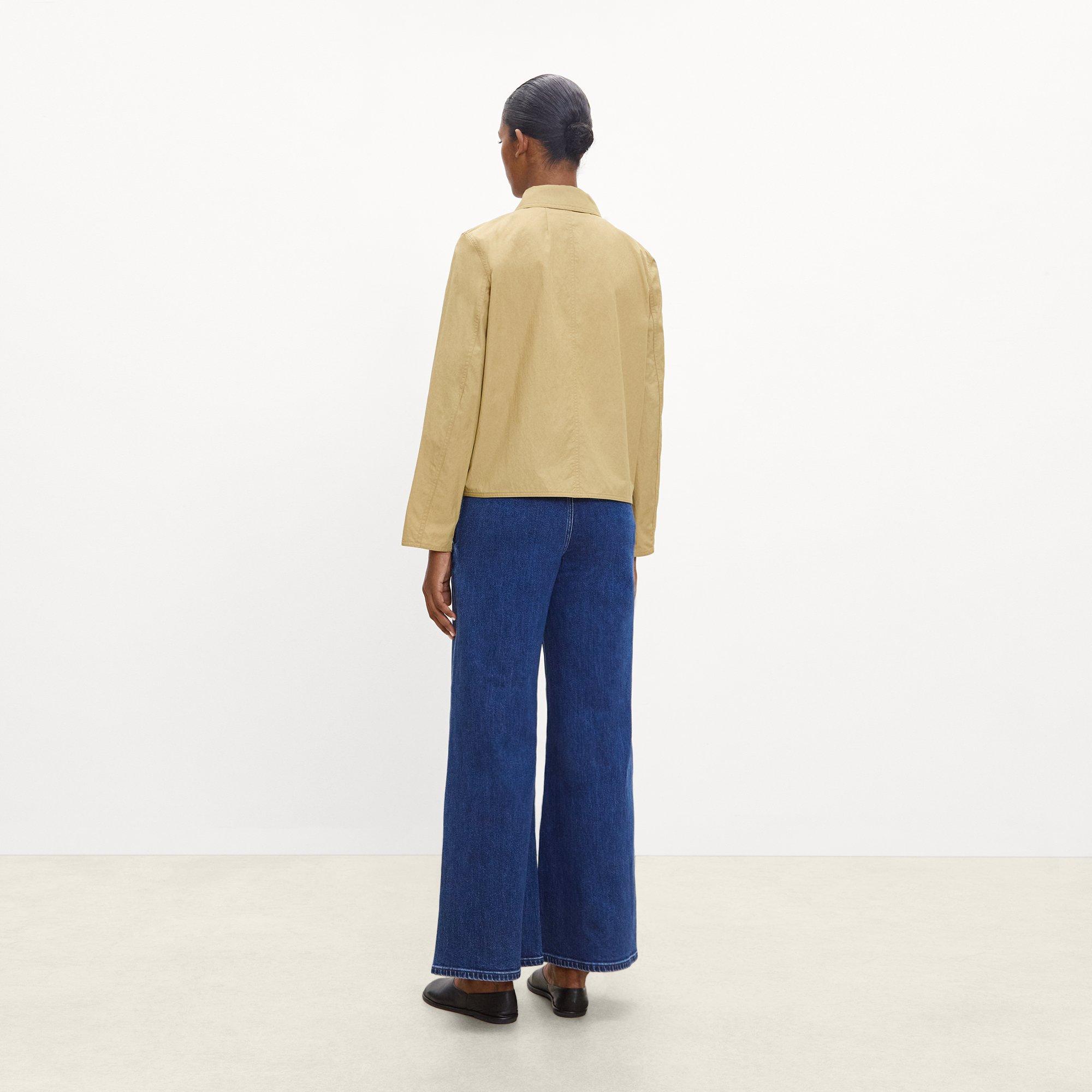 Boxy Patch Pocket Jacket in Trench Cotton