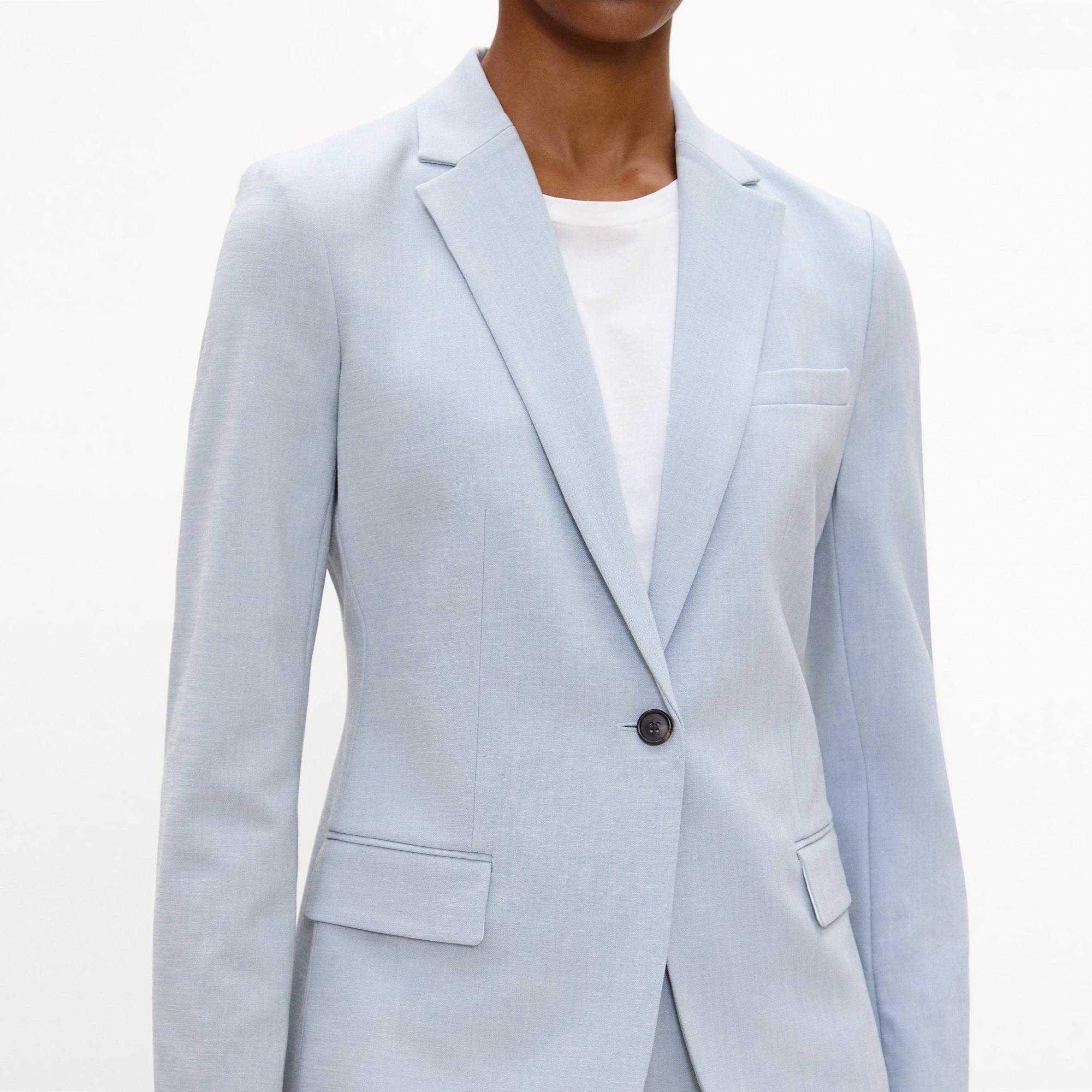 Staple Blazer in M&eacute;lange Crepe