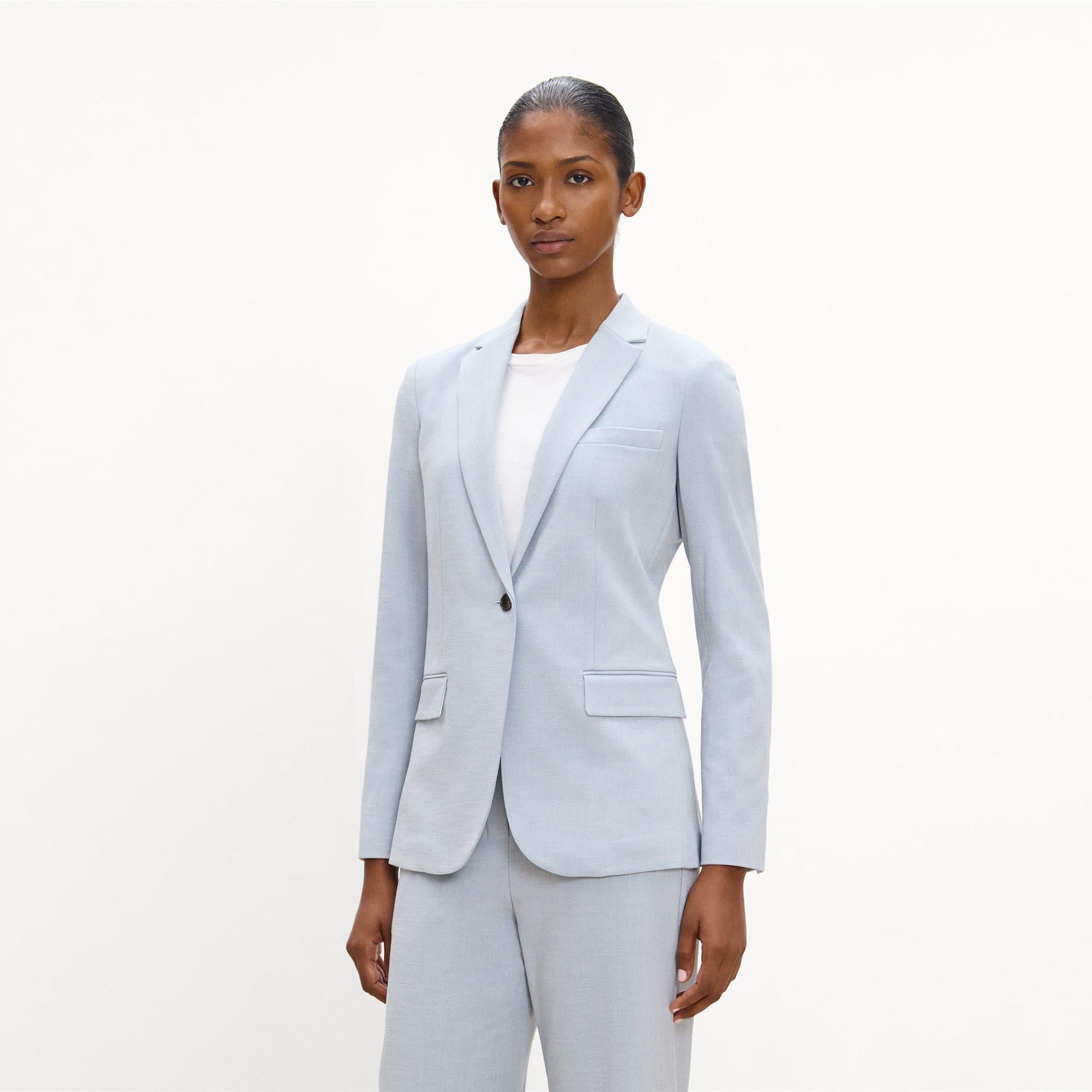 Staple Blazer in M&eacute;lange Crepe