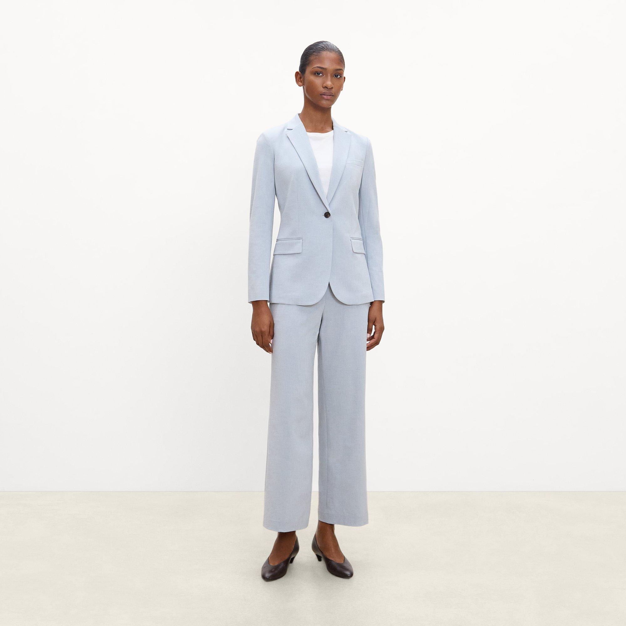 Staple Blazer in M&eacute;lange Crepe