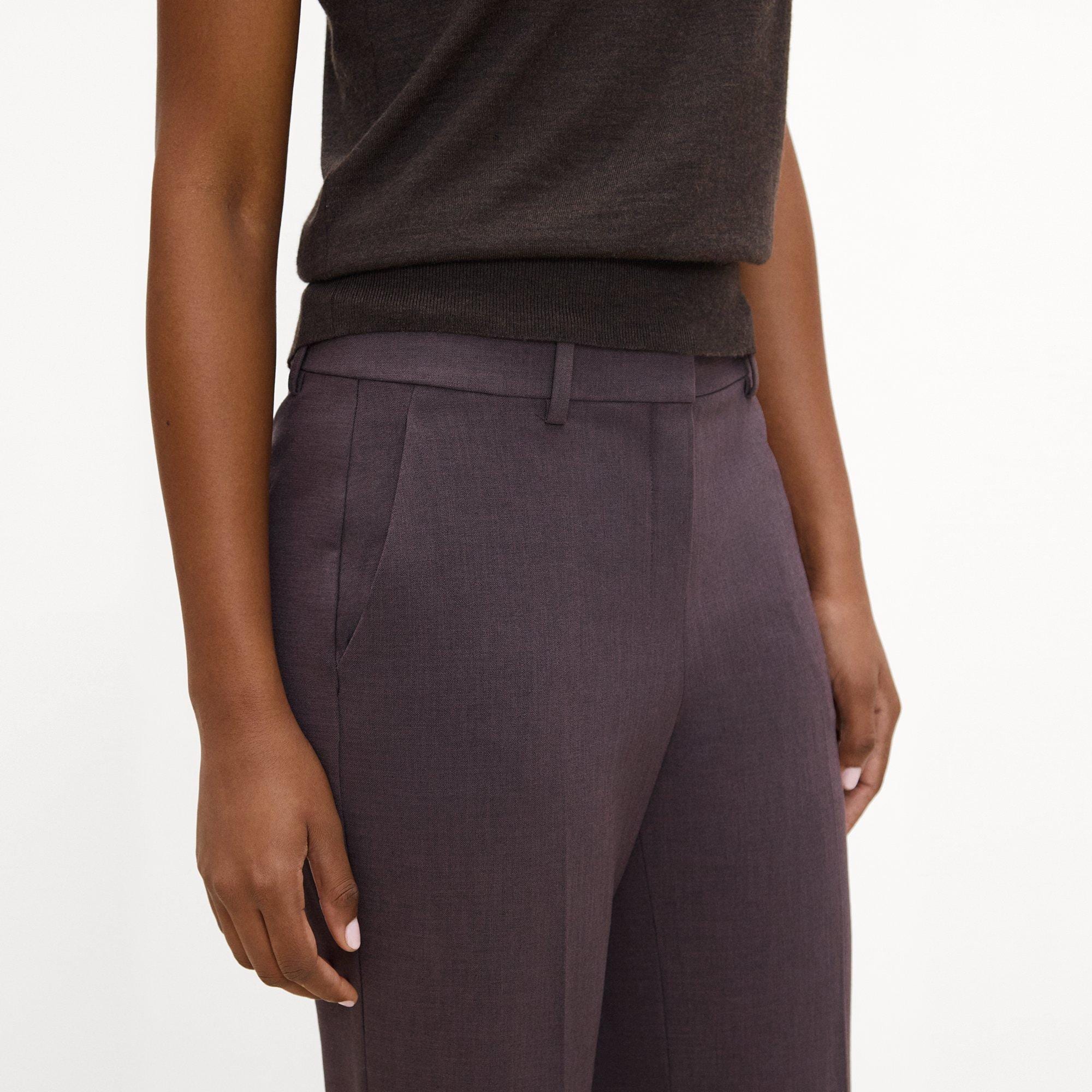 Fluid Flare Pant, 33&rsquo;&rsquo; in M&eacute;lange Crepe