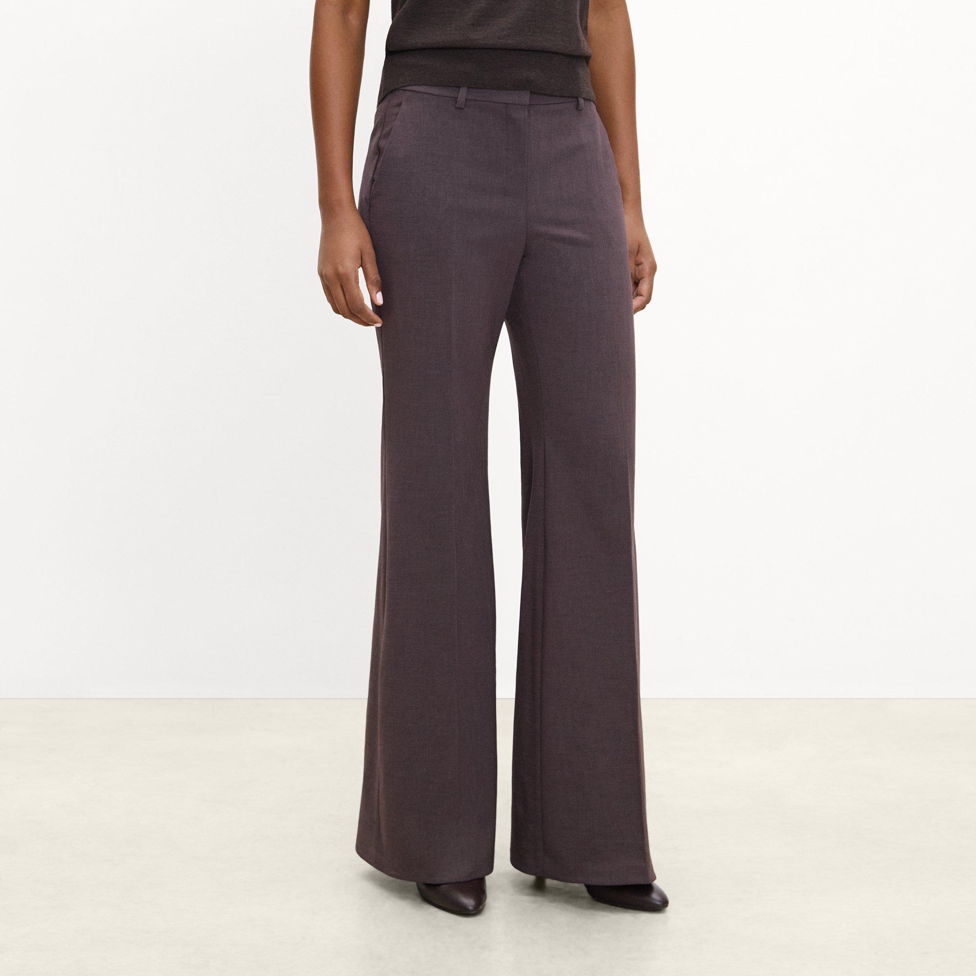 Fluid Flare Pant, 33&rsquo;&rsquo; in M&eacute;lange Crepe