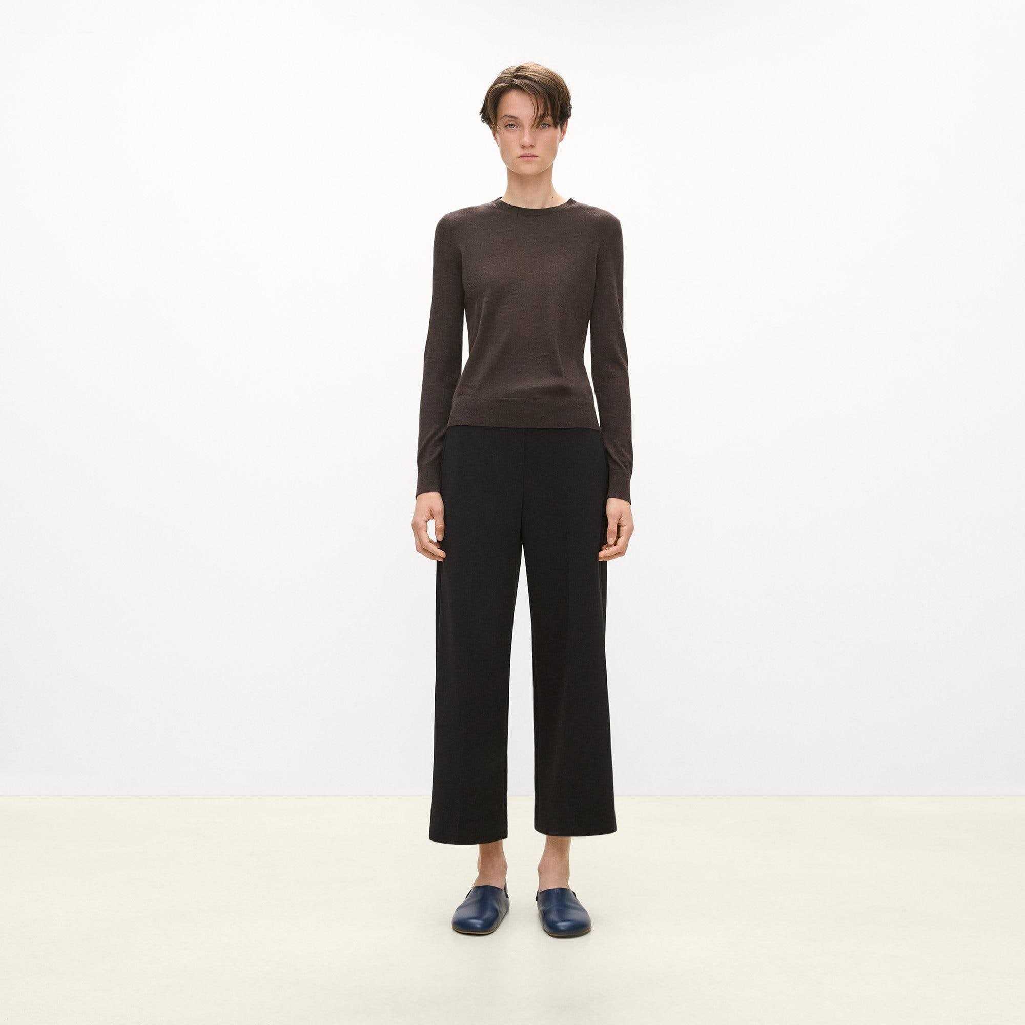 Classic Straight Pull-On Pant in Admiral Crepe