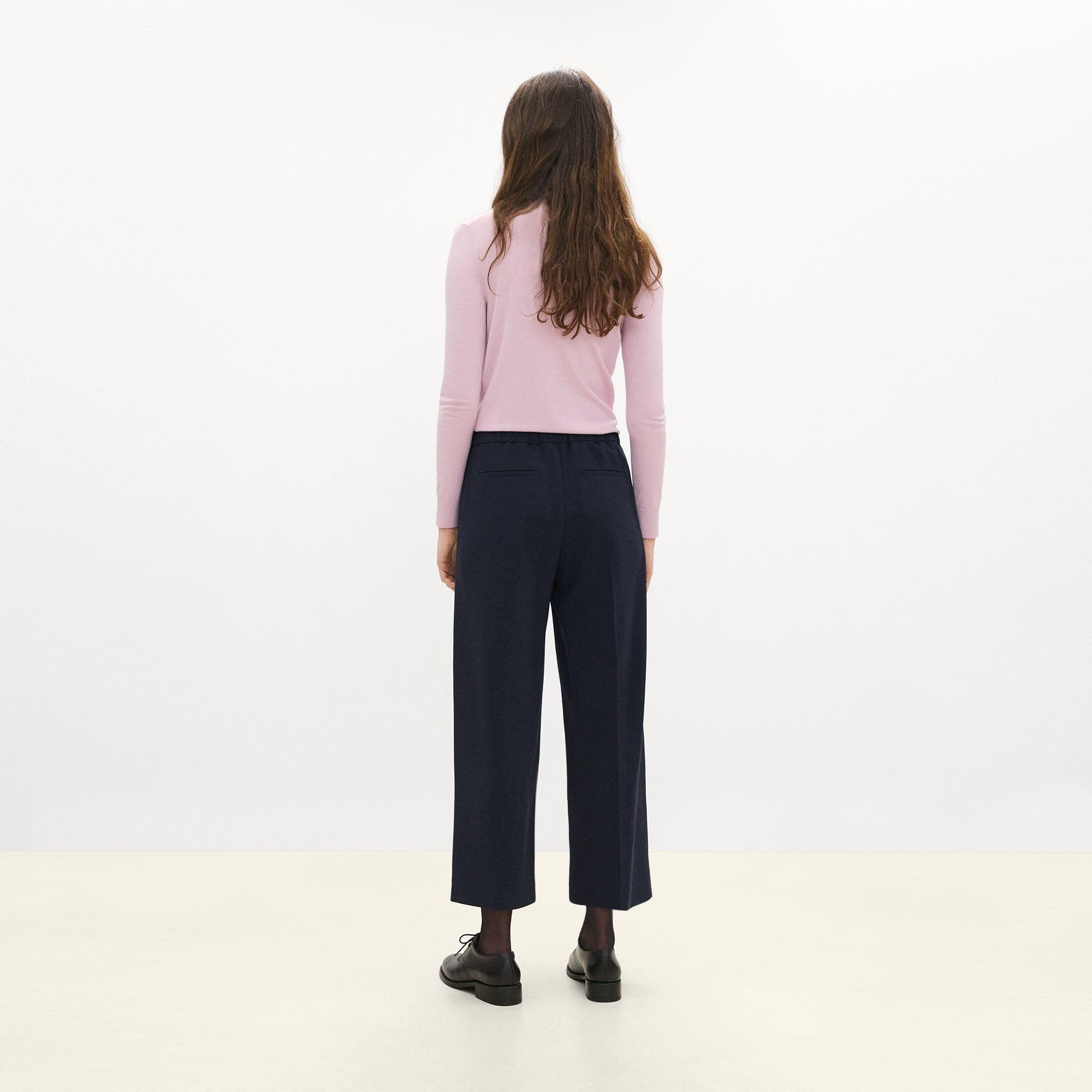Classic Straight Pull-On Pant in Admiral Crepe