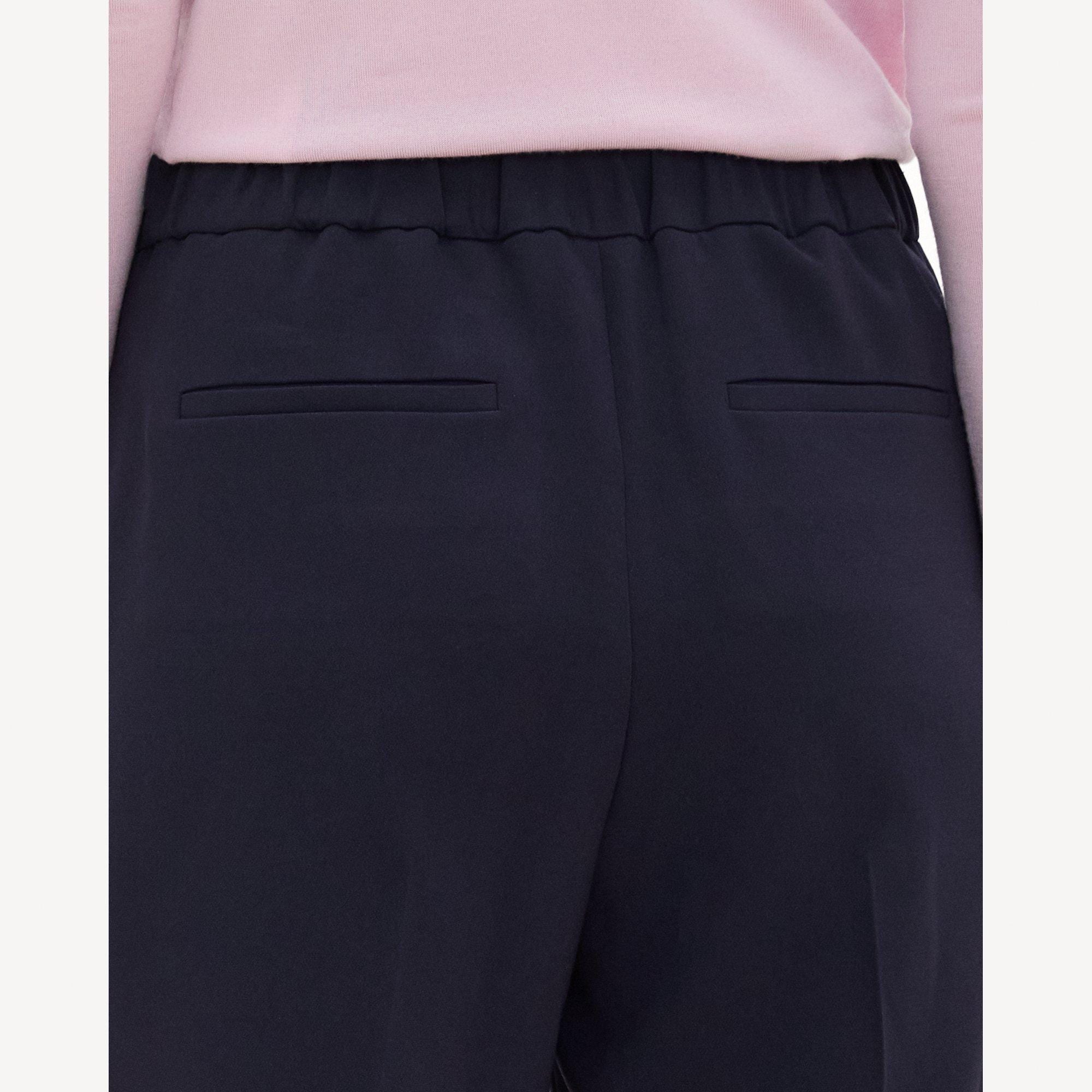 Classic Straight Pull-On Pant in Admiral Crepe