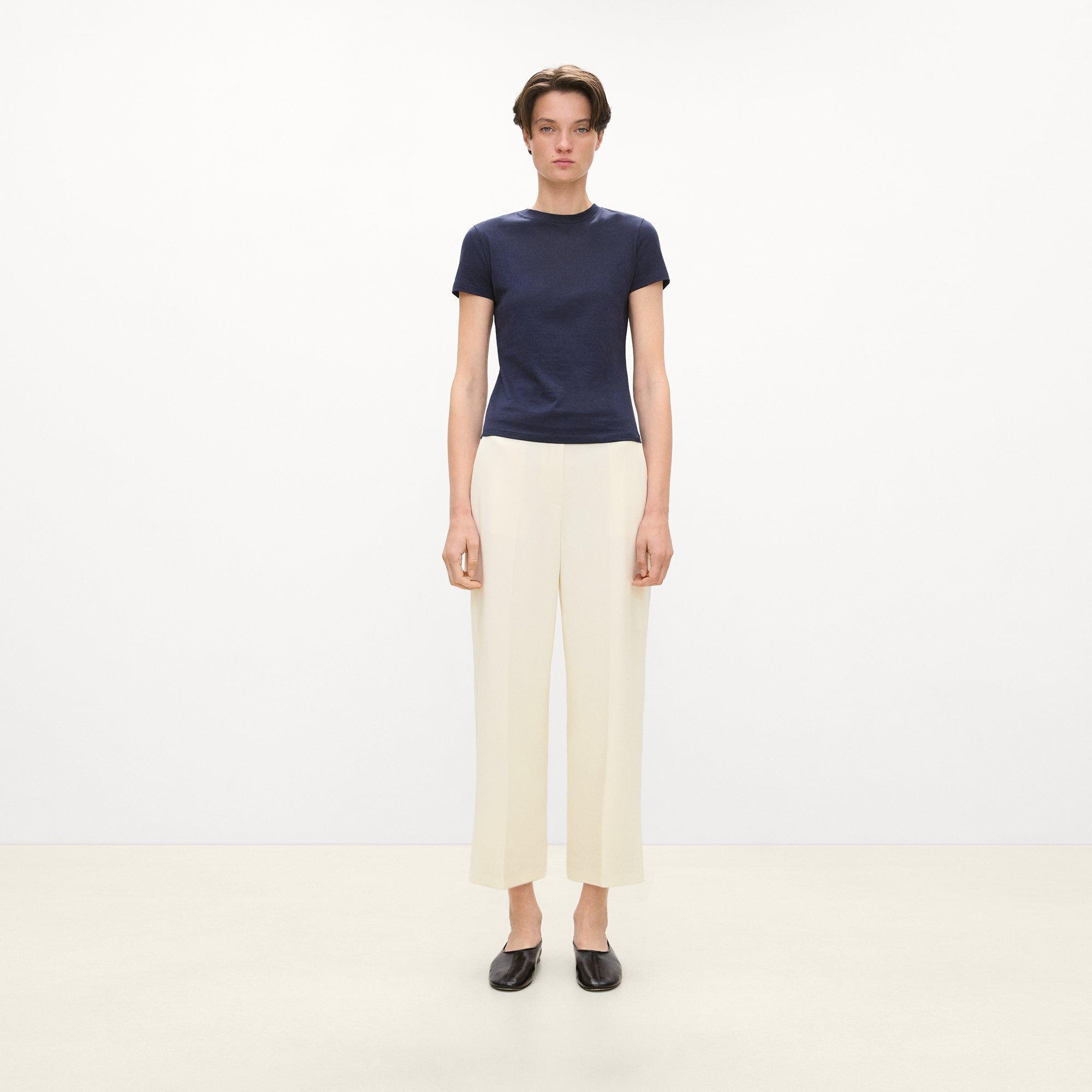 Classic Straight Pull-On Pant in Admiral Crepe