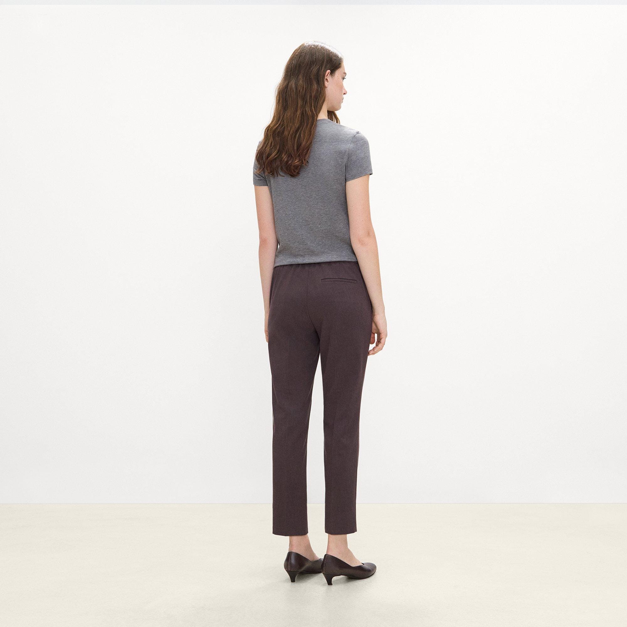 Treeca Pull-On Pant in M&eacute;lange Crepe