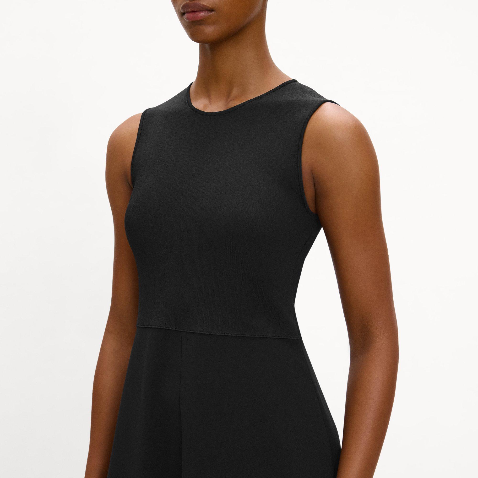 Fit-and-Flare Circle Dress in Admiral Crepe