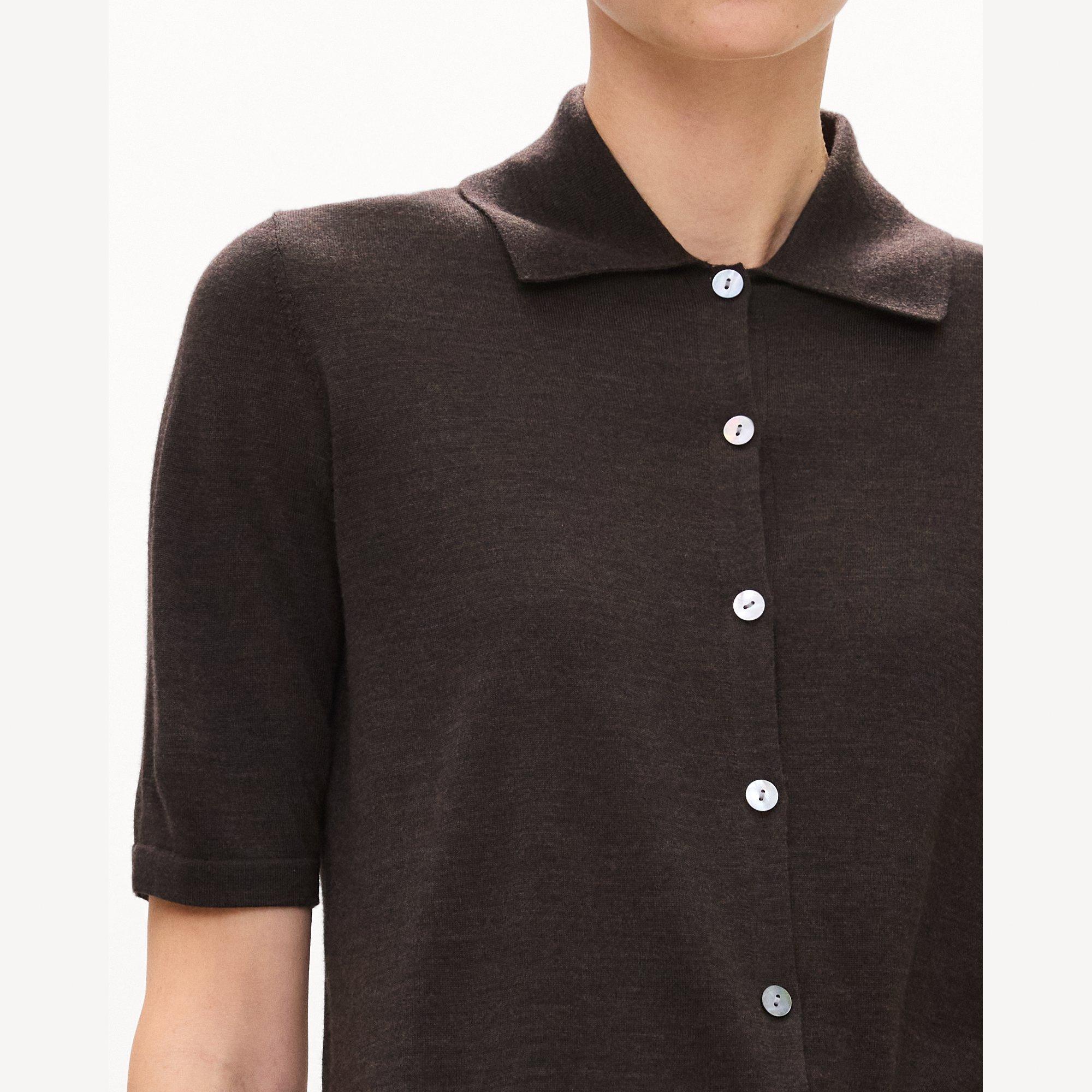 Short-Sleeve Knit Shirt in Regal Wool