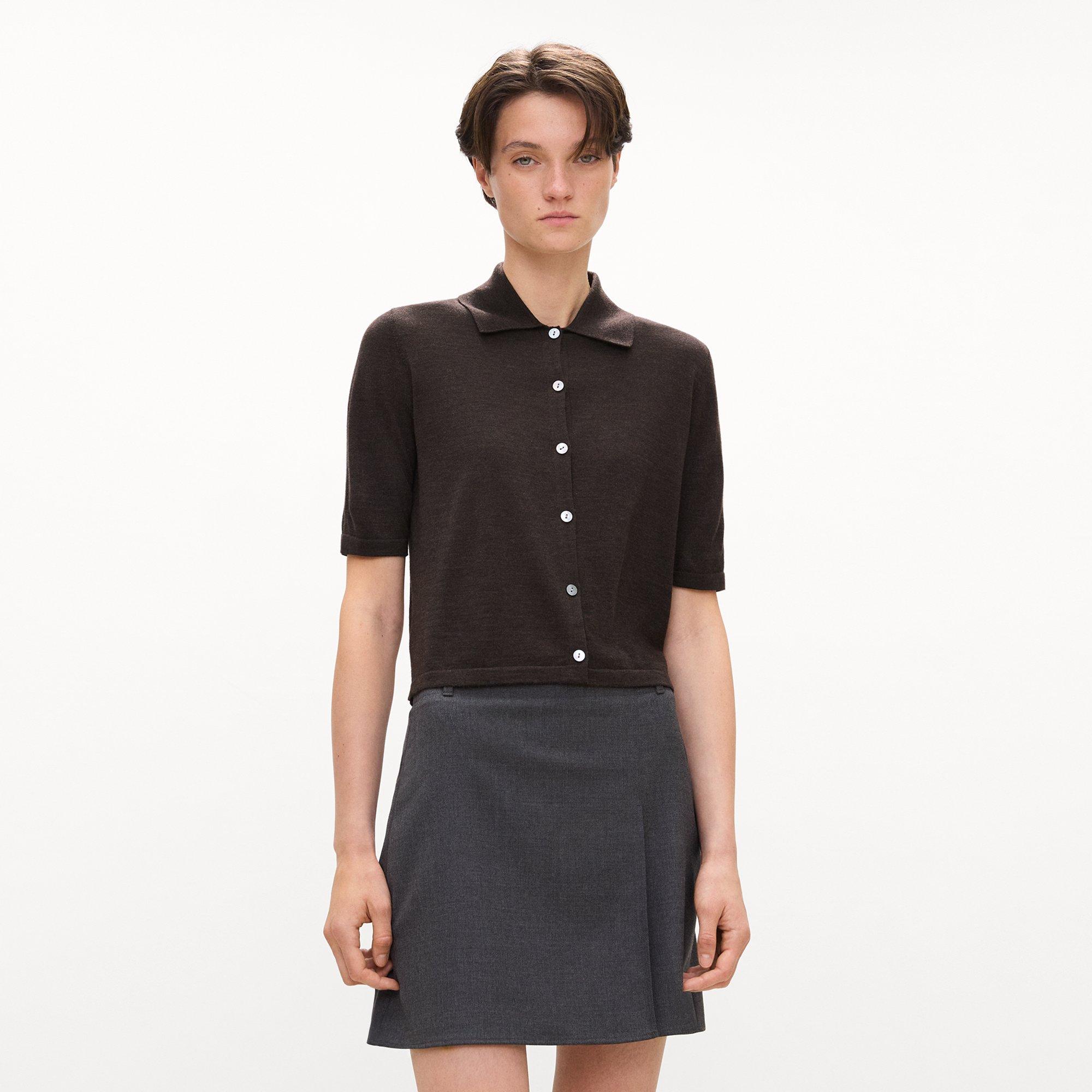 Short-Sleeve Knit Shirt in Regal Wool