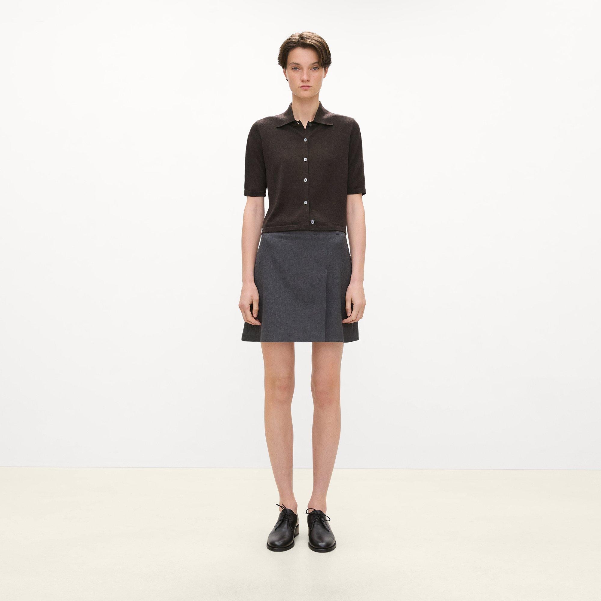 Short-Sleeve Knit Shirt in Regal Wool