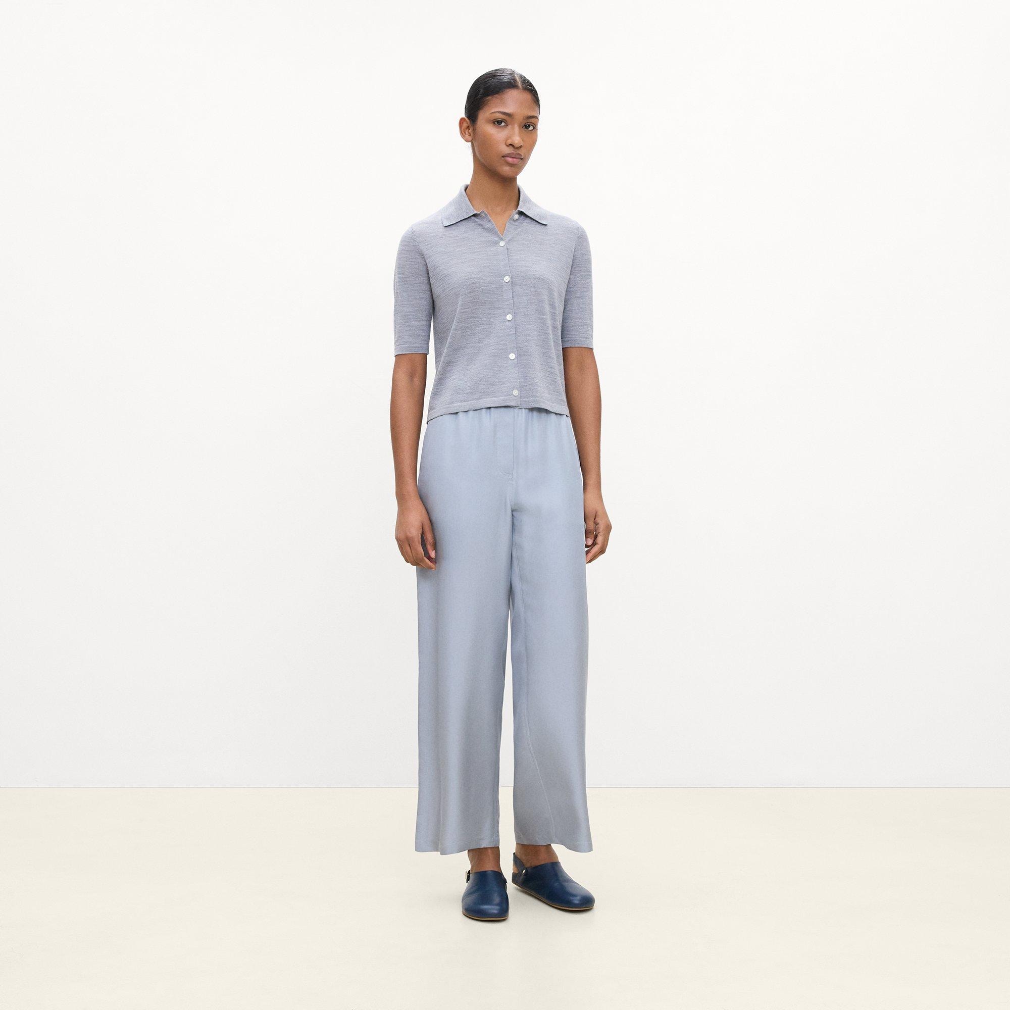 Short-Sleeve Knit Shirt in Regal Wool