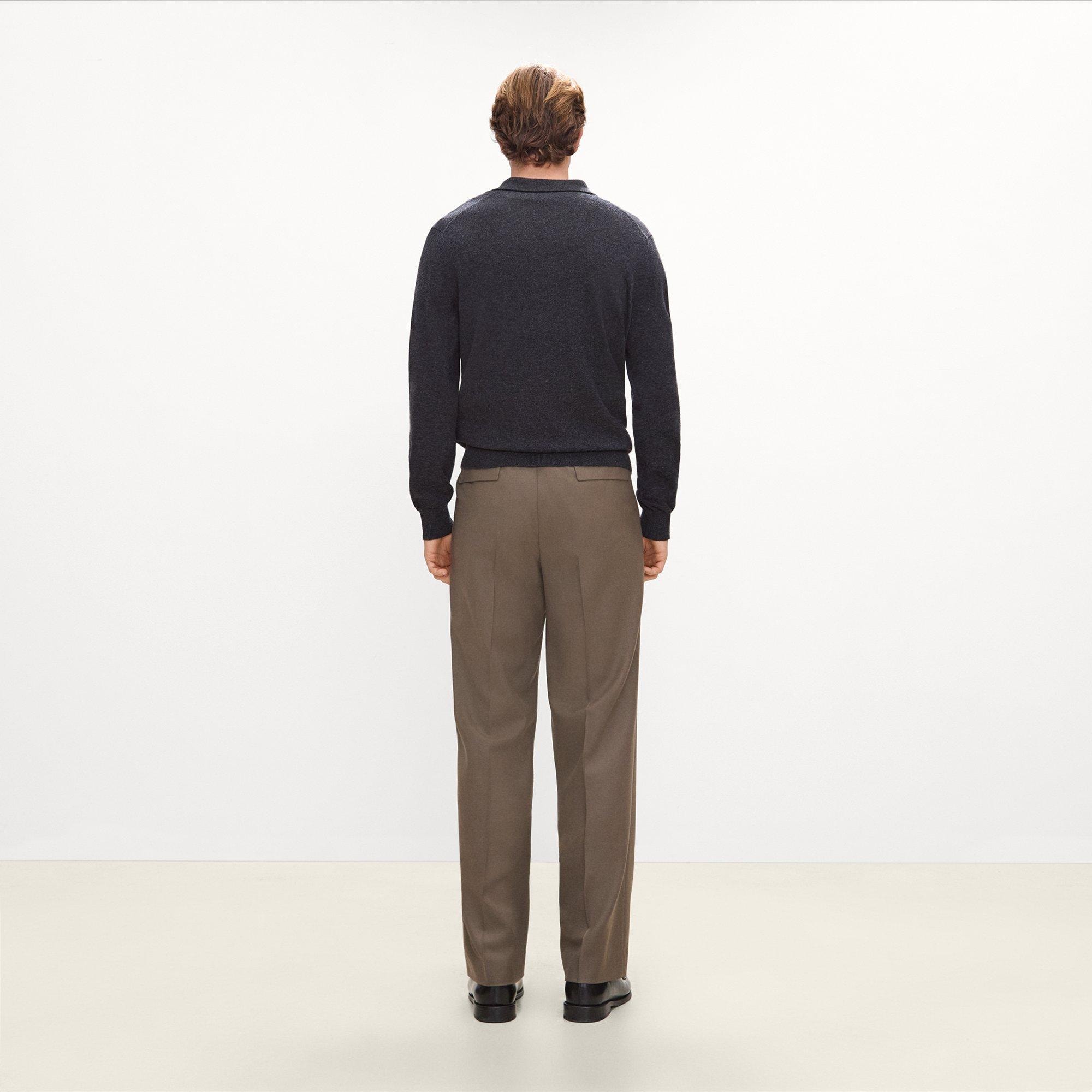 Relaxed Pleat Pant in Studio Wool