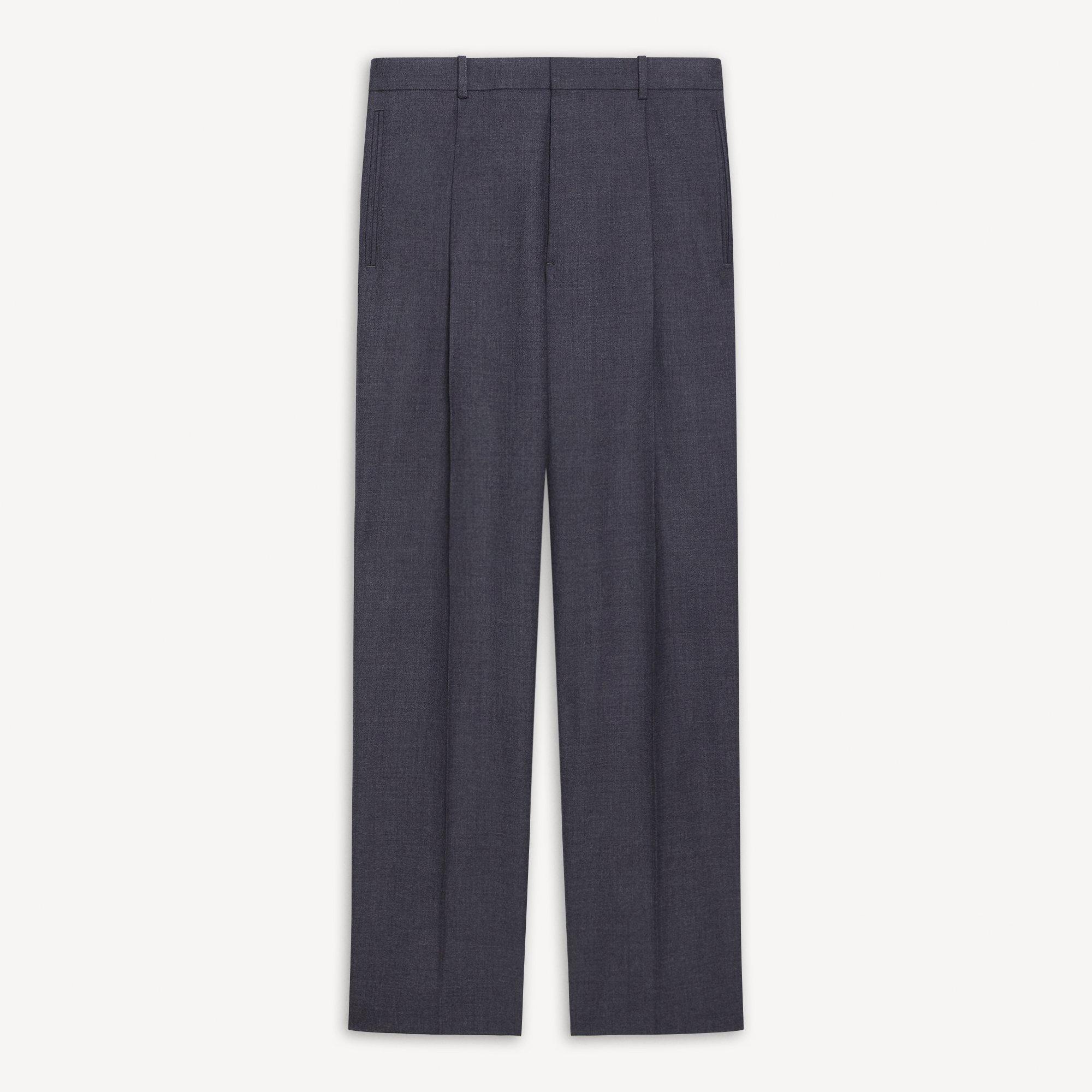 Relaxed Pleat Pant in Studio Wool