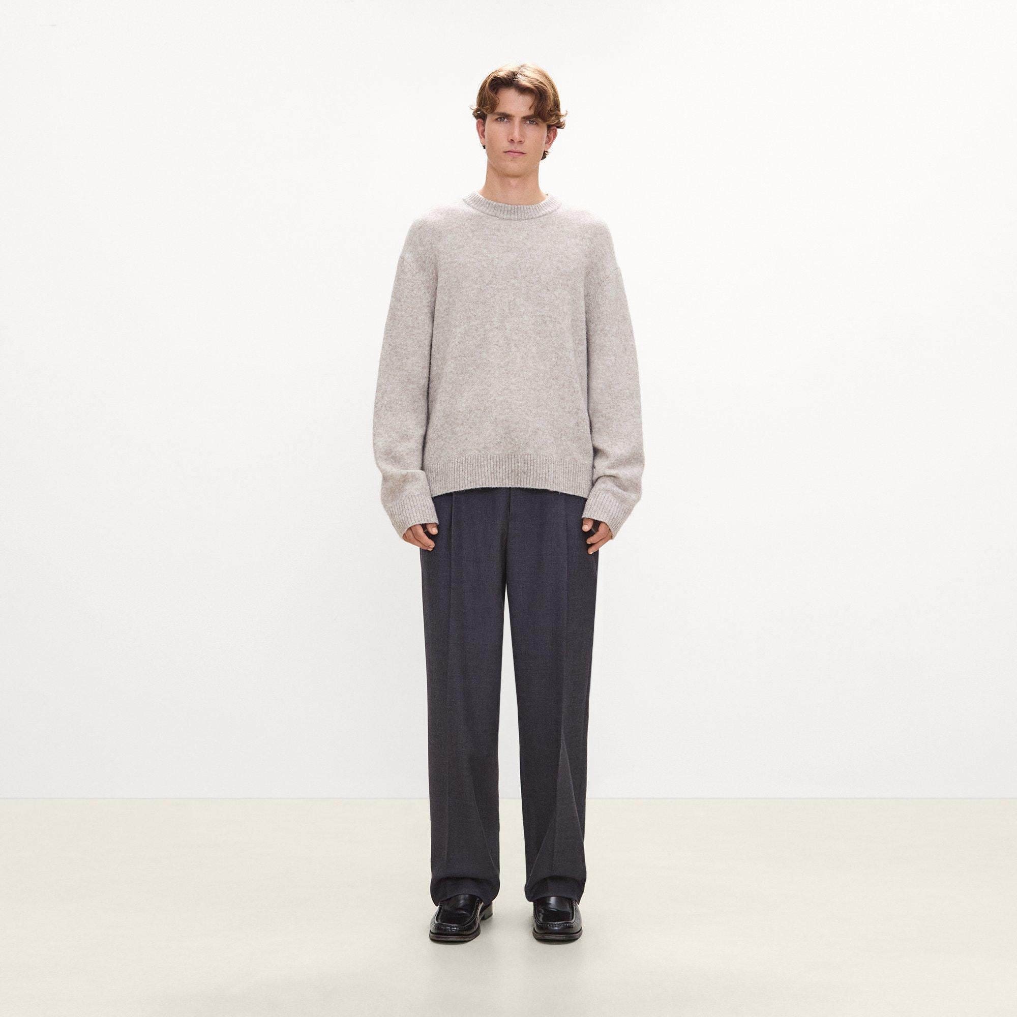 Relaxed Pleat Pant in Studio Wool