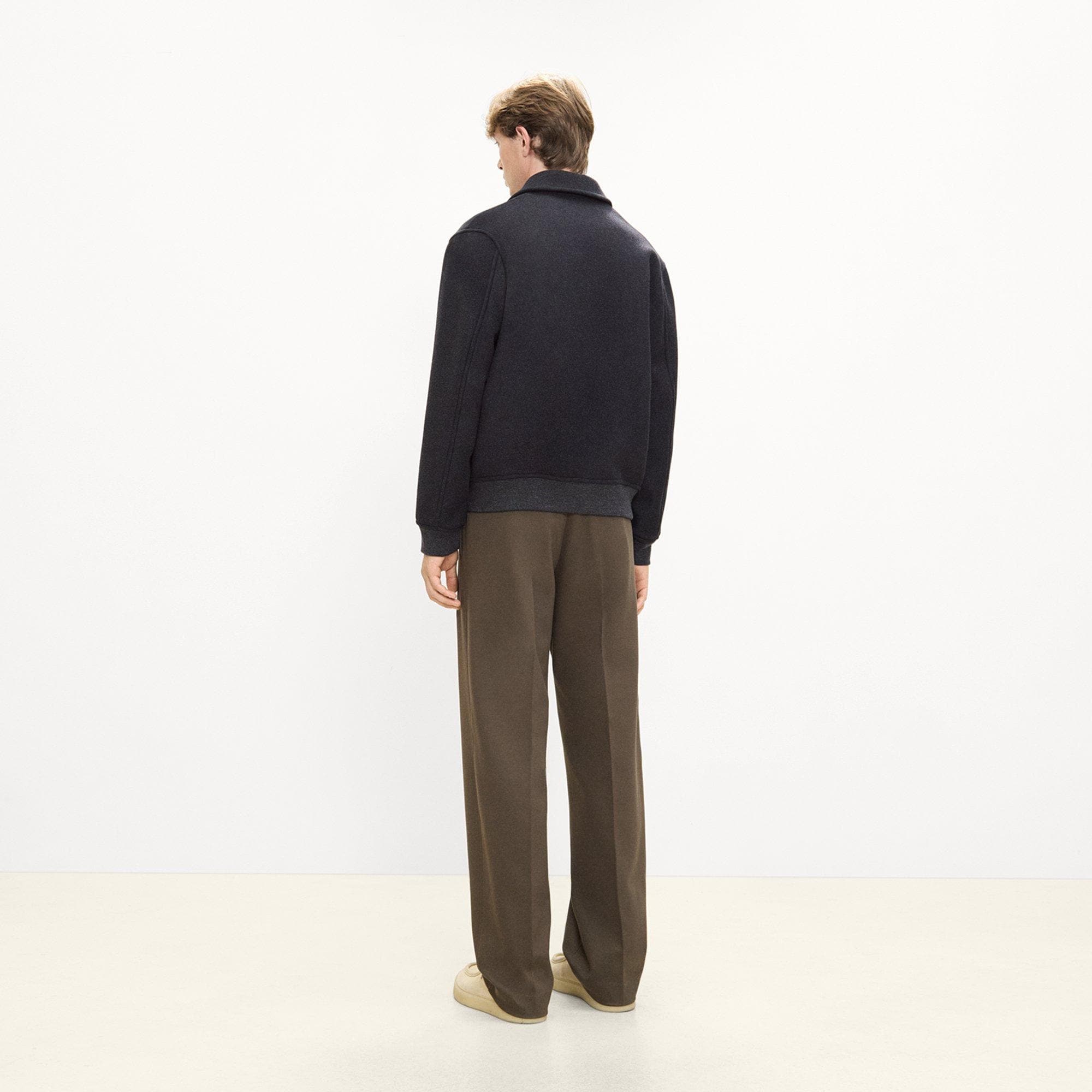Bomber Jacket in Plush Melton