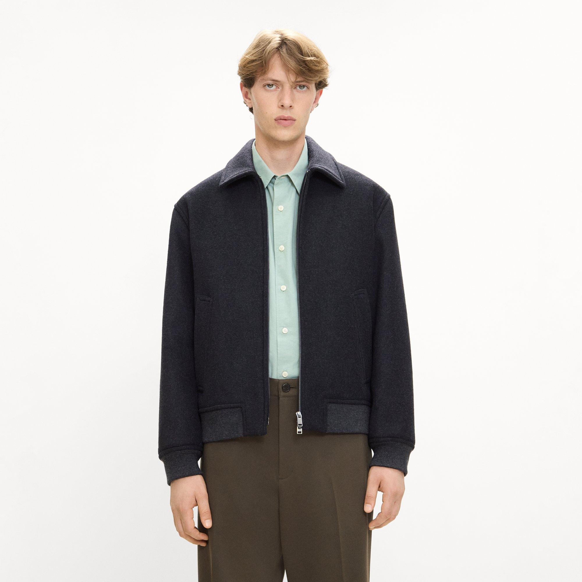 Bomber Jacket in Plush Melton