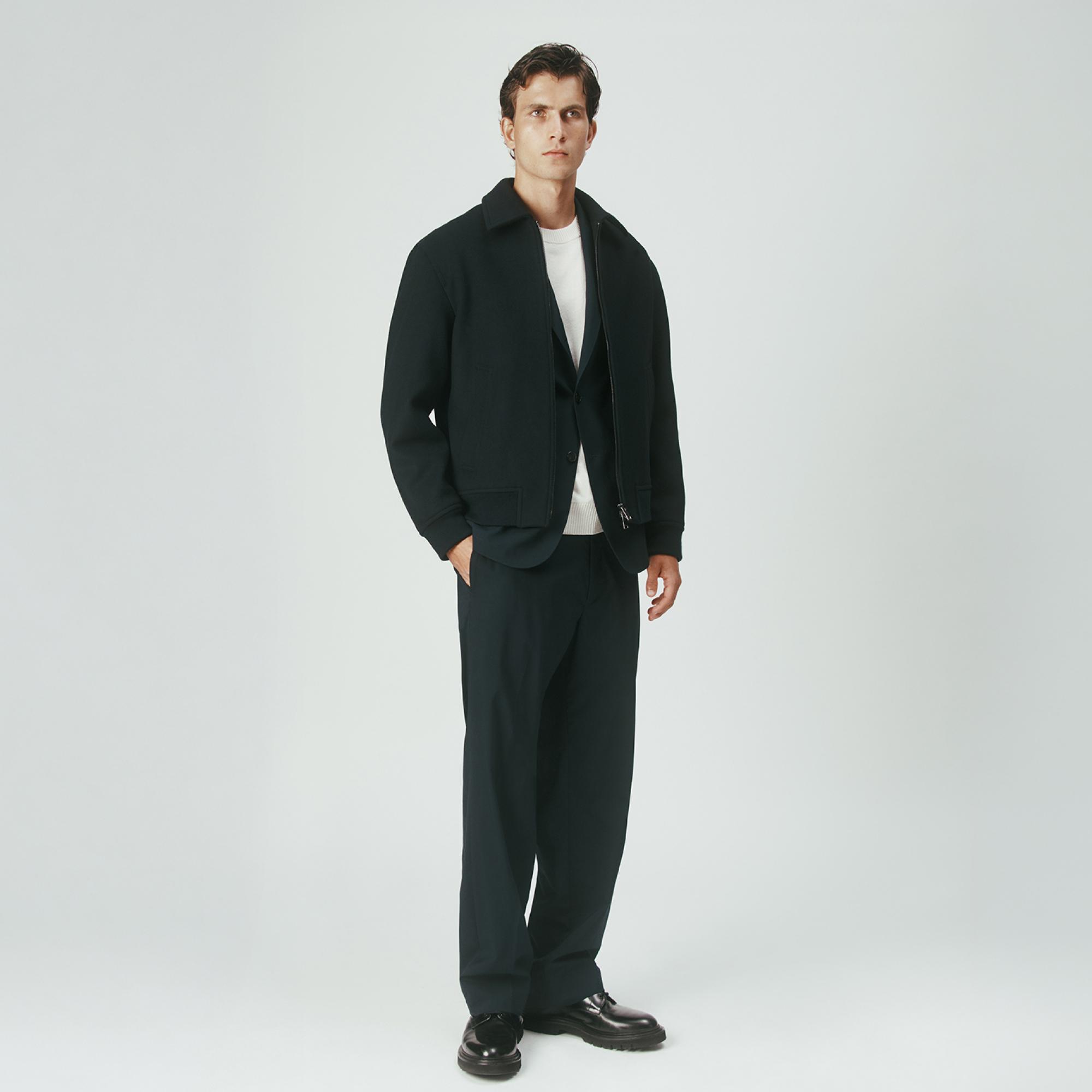 Bomber Jacket in Plush Melton