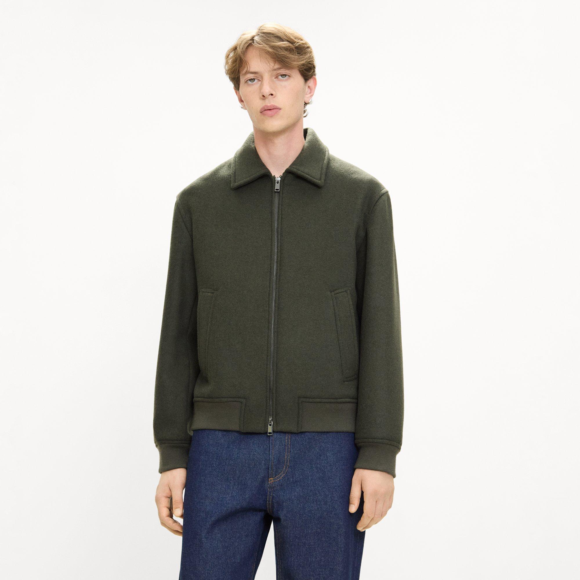 Bomber Jacket in Plush Melton