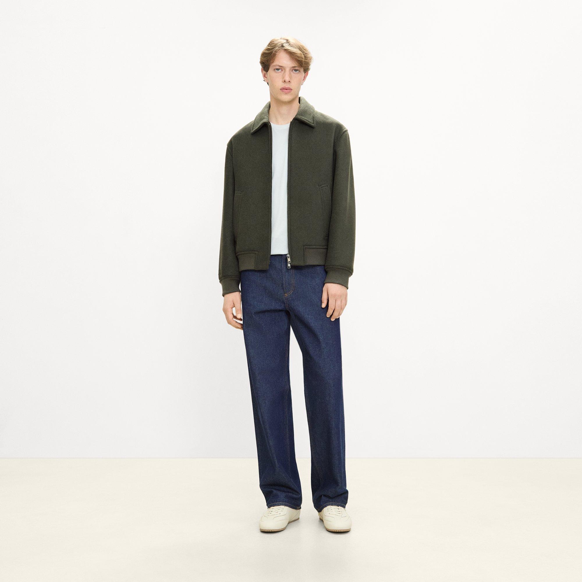 Bomber Jacket in Plush Melton