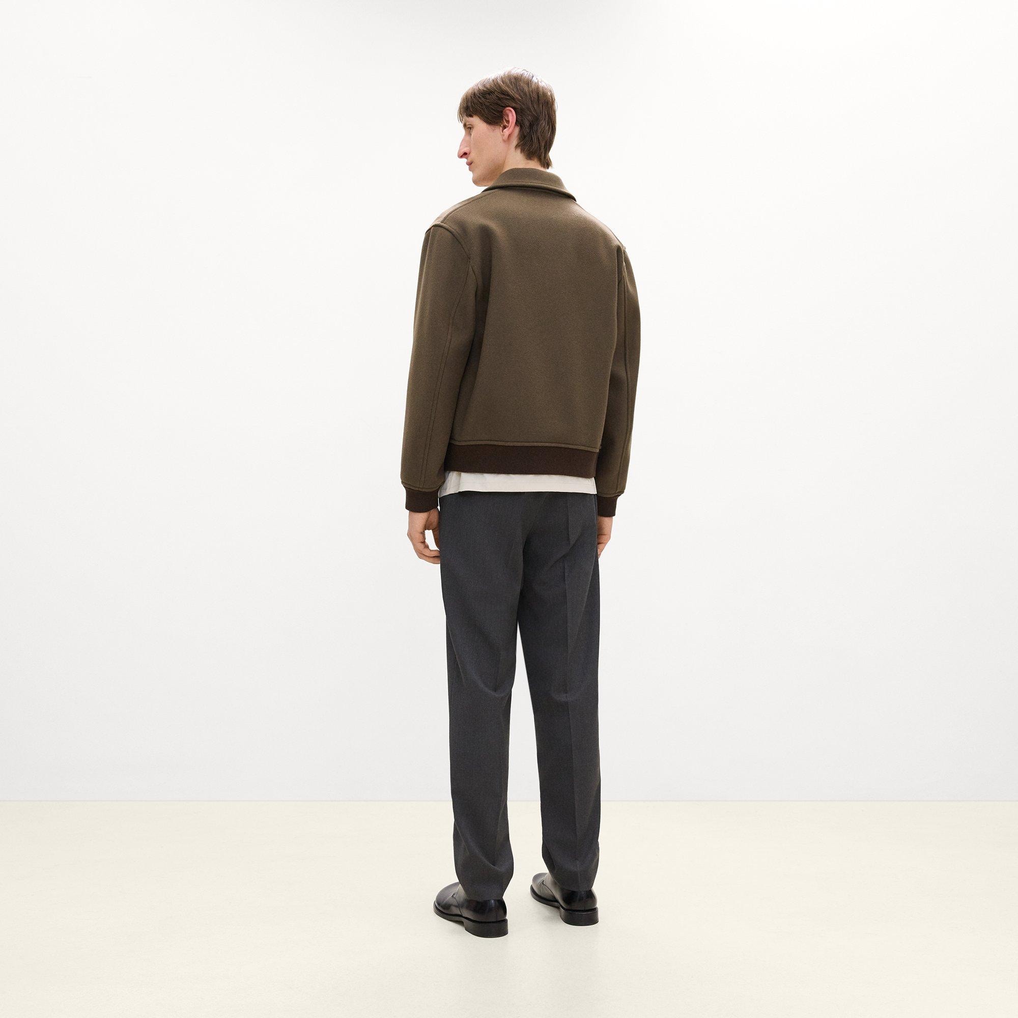 Bomber Jacket in Plush Melton