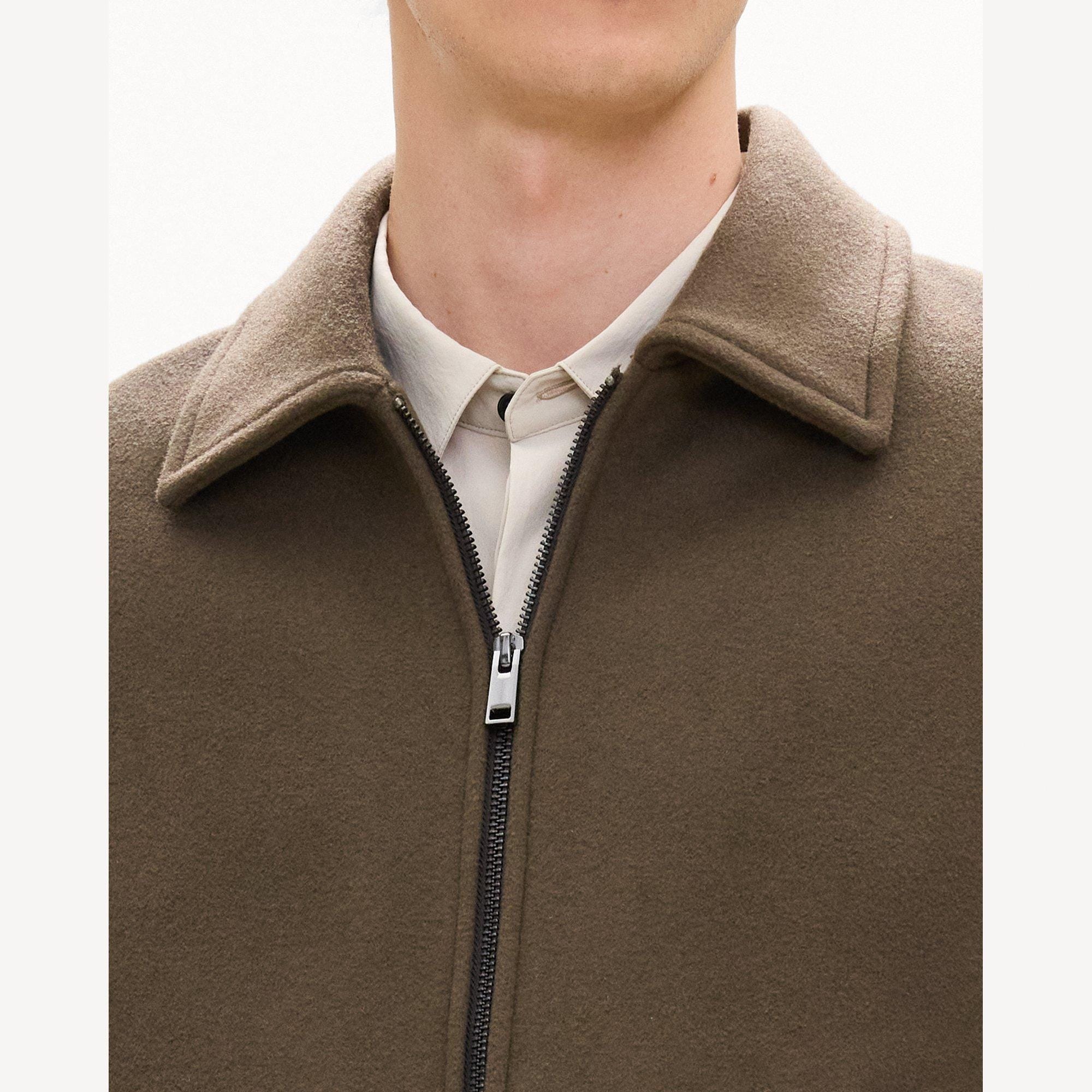Bomber Jacket in Plush Melton