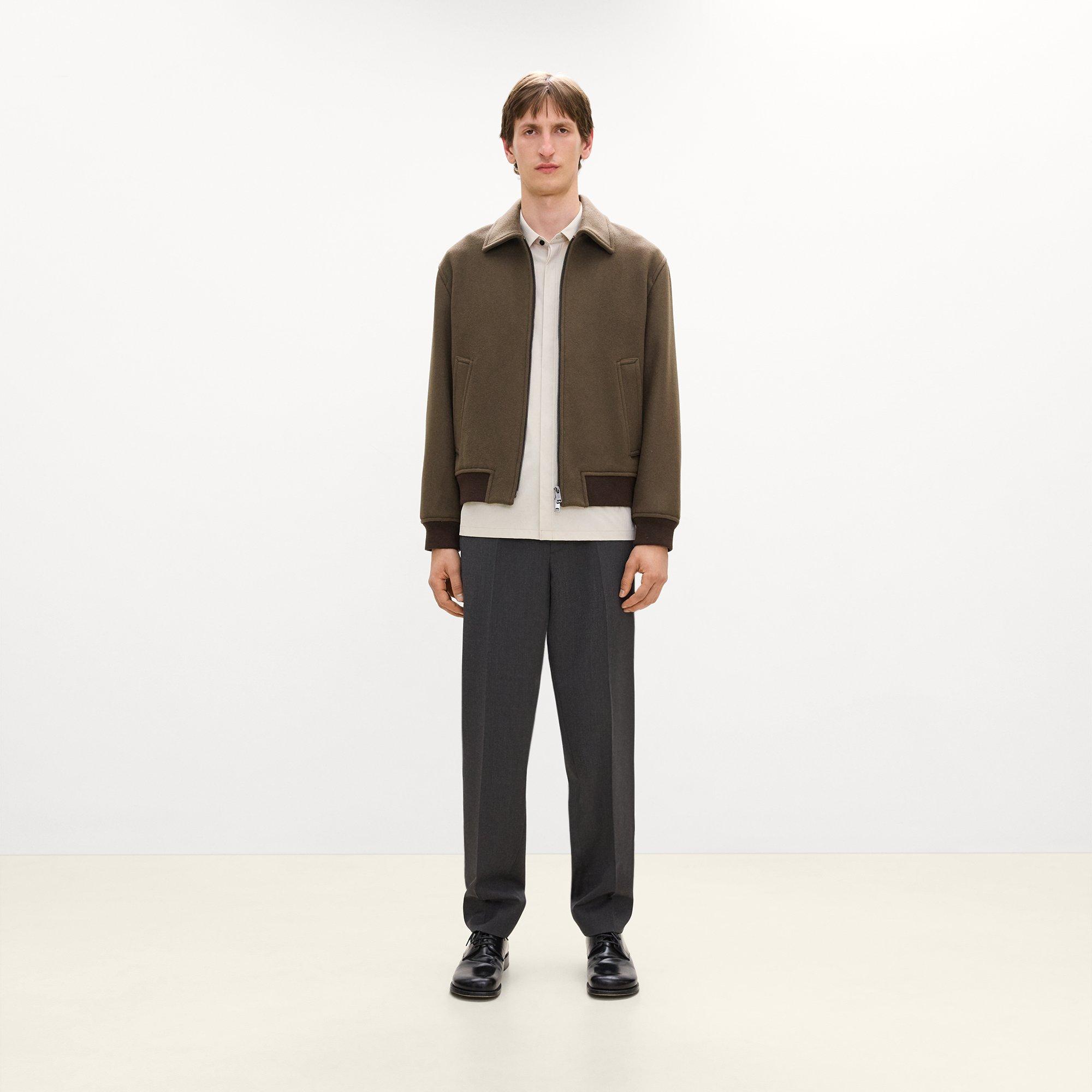 Bomber Jacket in Plush Melton