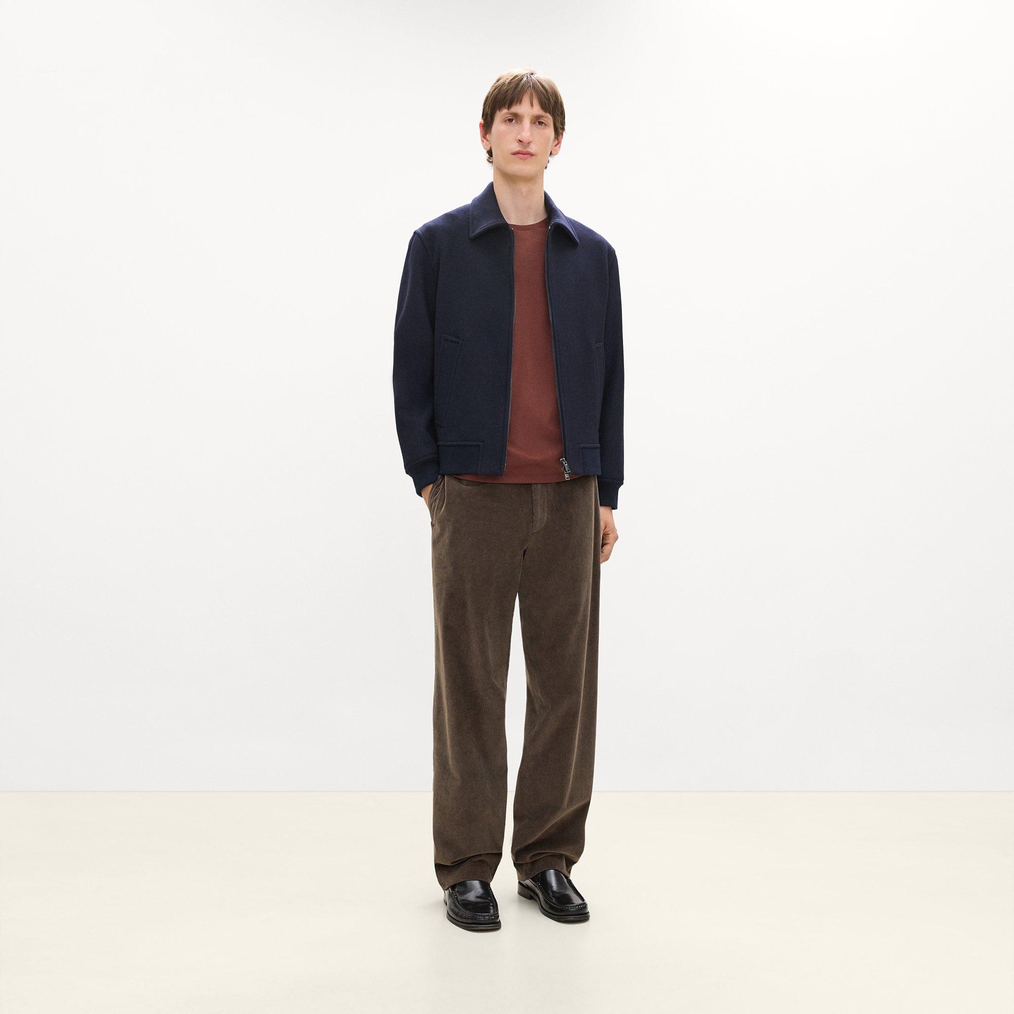 Bomber Jacket in Plush Melton