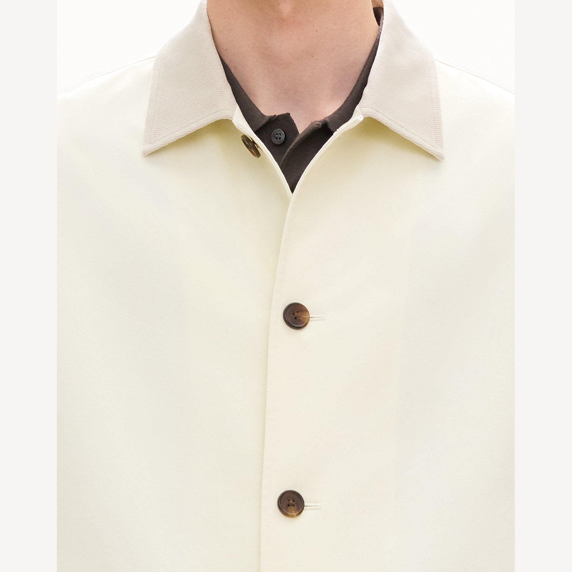 Four-Button Jacket in Moonsoft Cotton