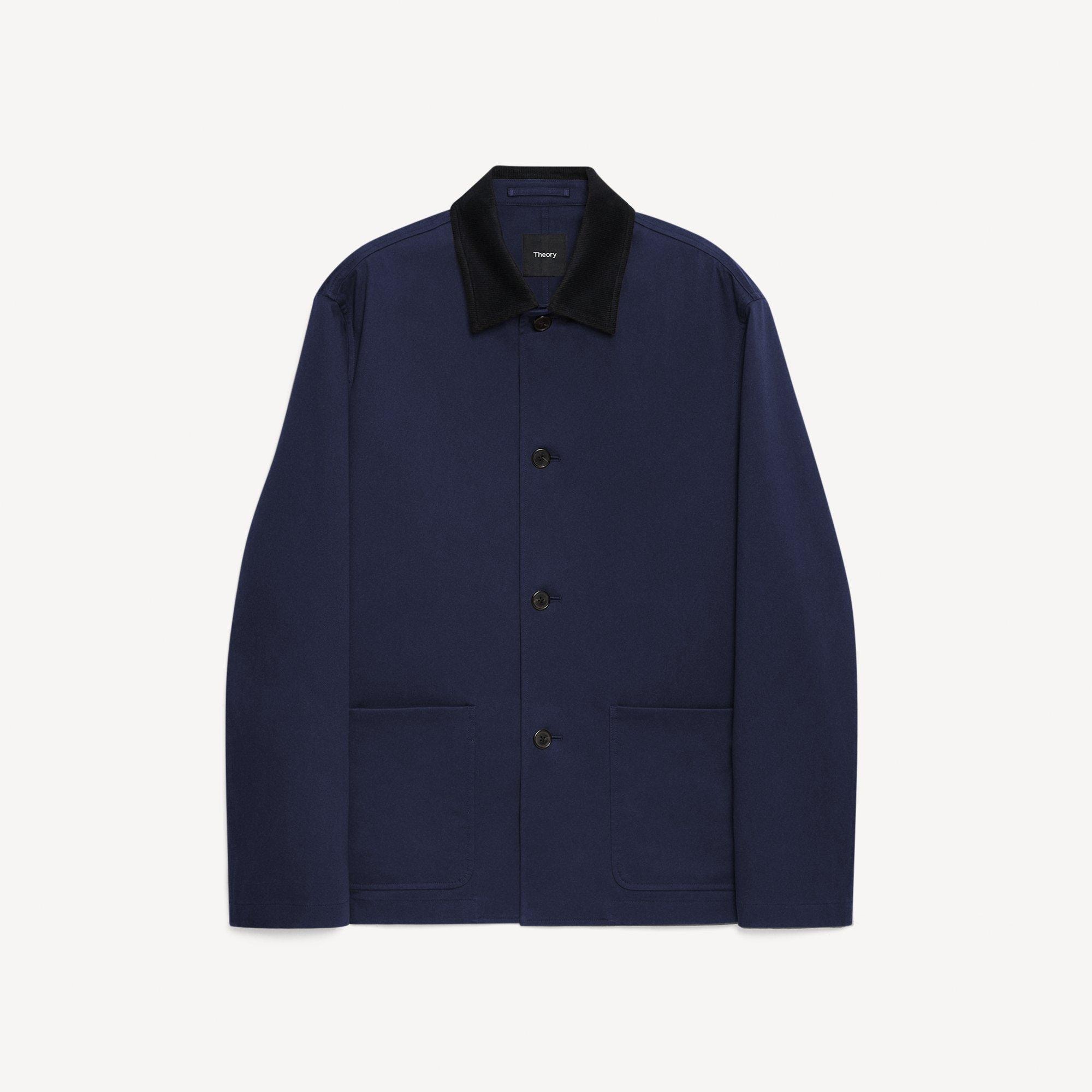 Four-Button Jacket in Moonsoft Cotton