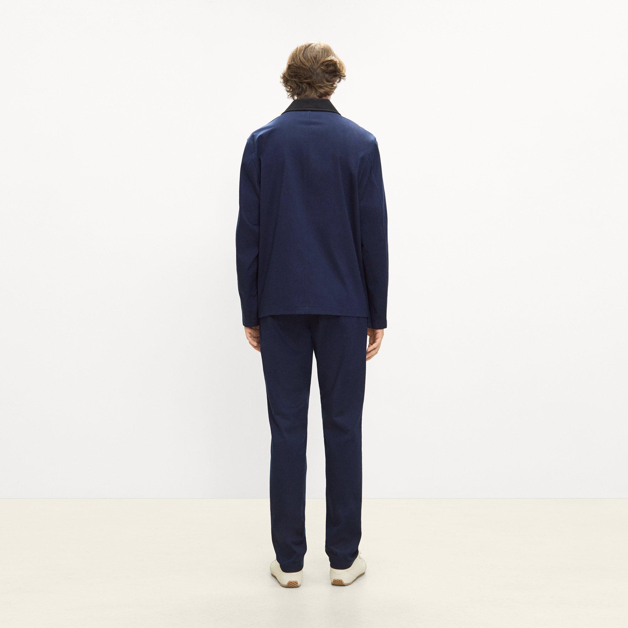Four-Button Jacket in Moonsoft Cotton