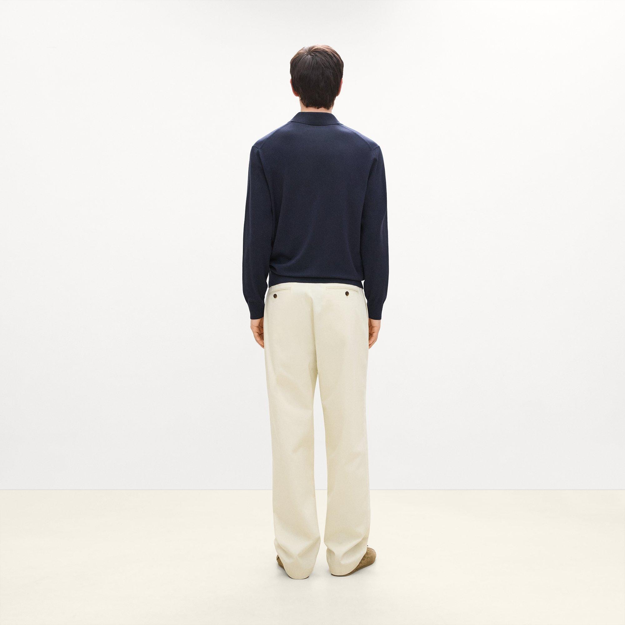 Straight Chino Trousers in Moonsoft Cotton