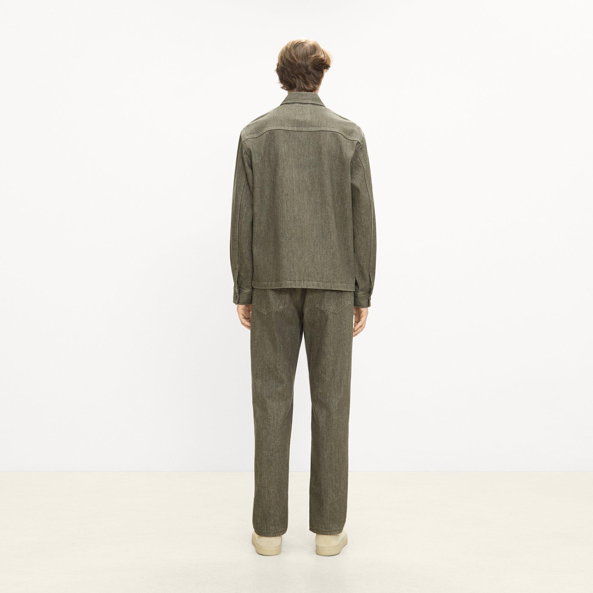 Snap Overshirt in Tinted Denim