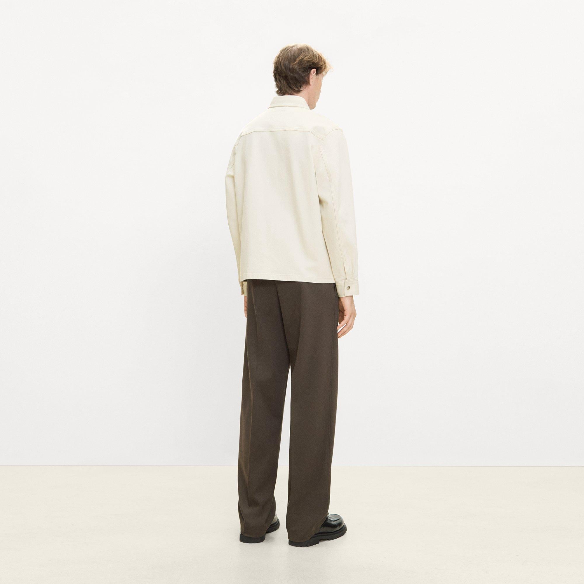 Snap Overshirt in Tinted Denim