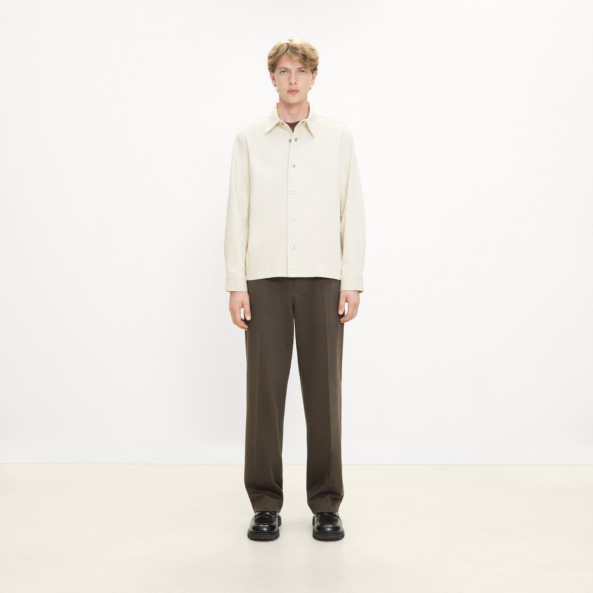 Snap Overshirt in Tinted Denim