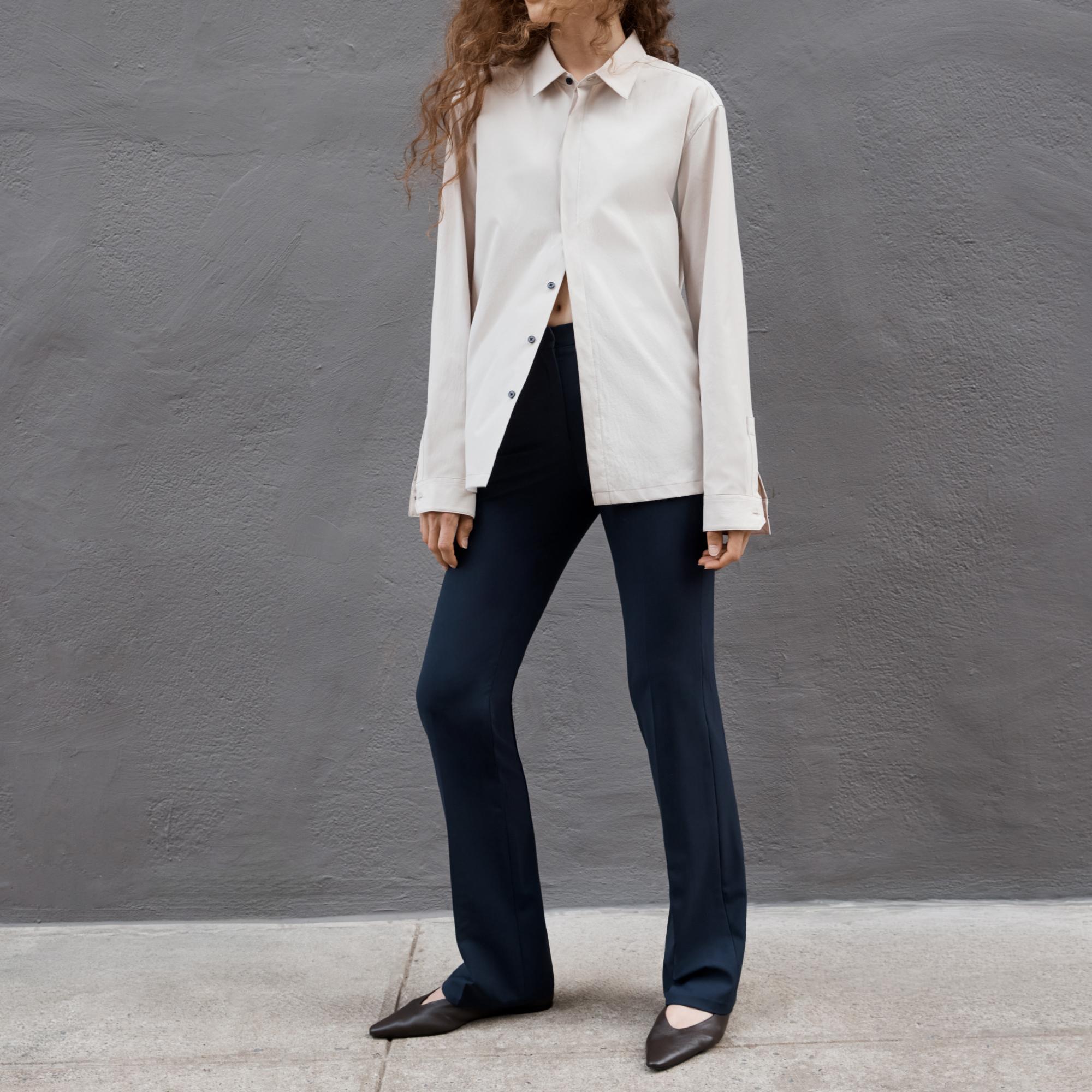 Flared Trousers in Good Wool