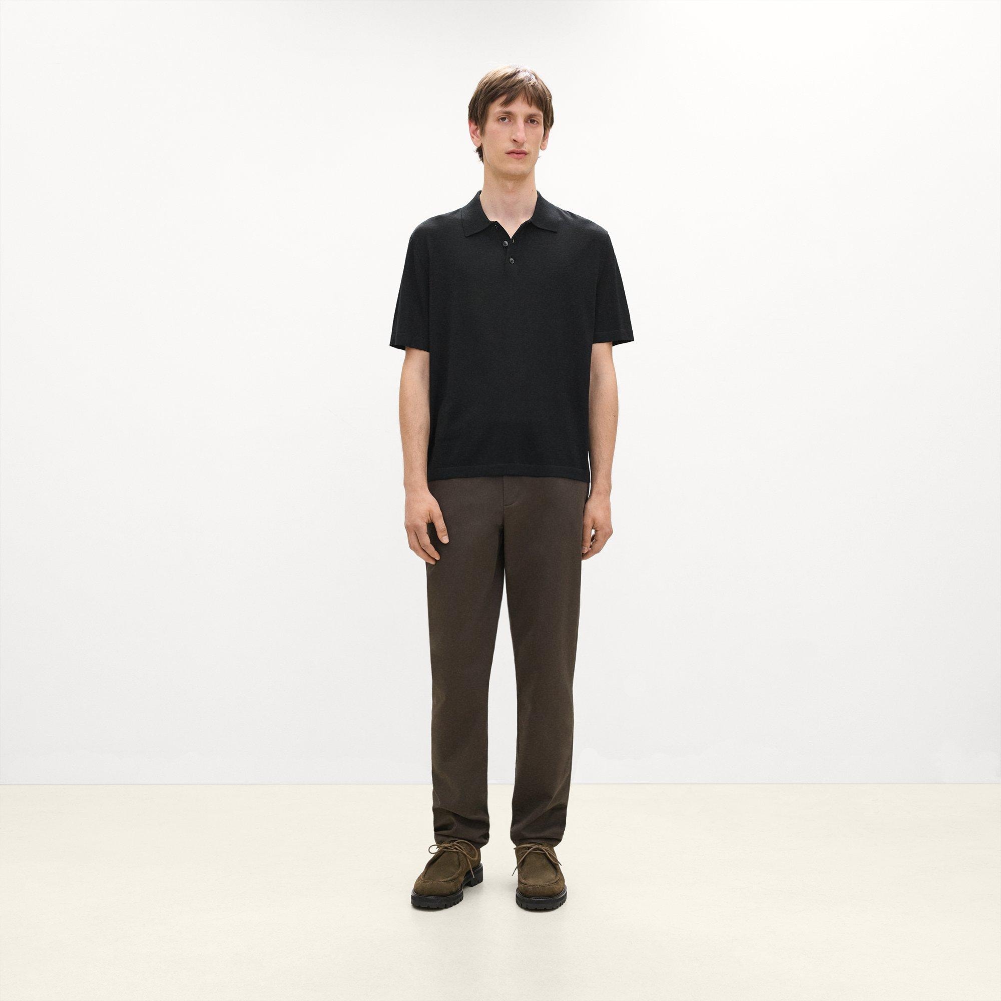 Relaxed Polo Shirt in Regal Wool