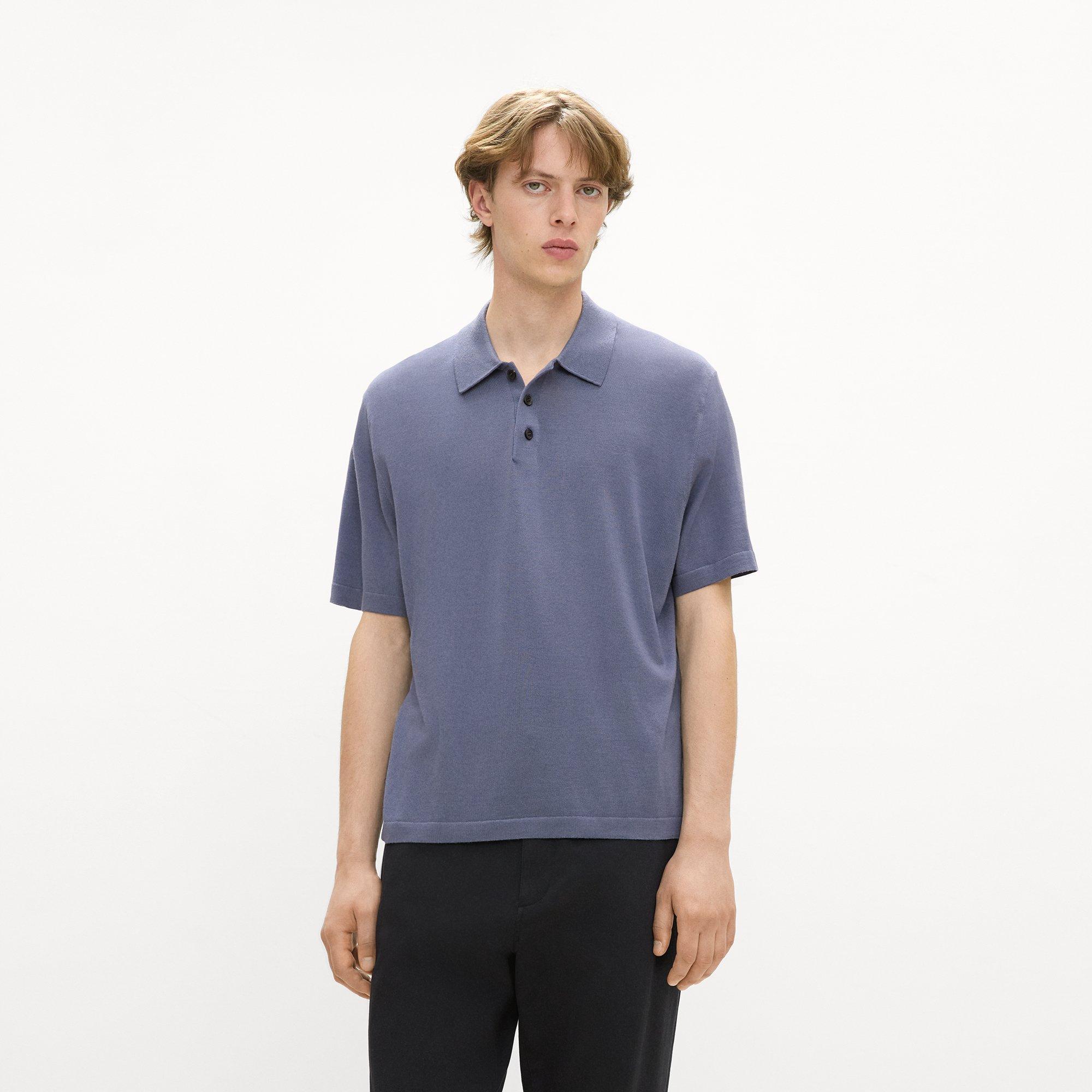 Relaxed Polo Shirt in Regal Wool