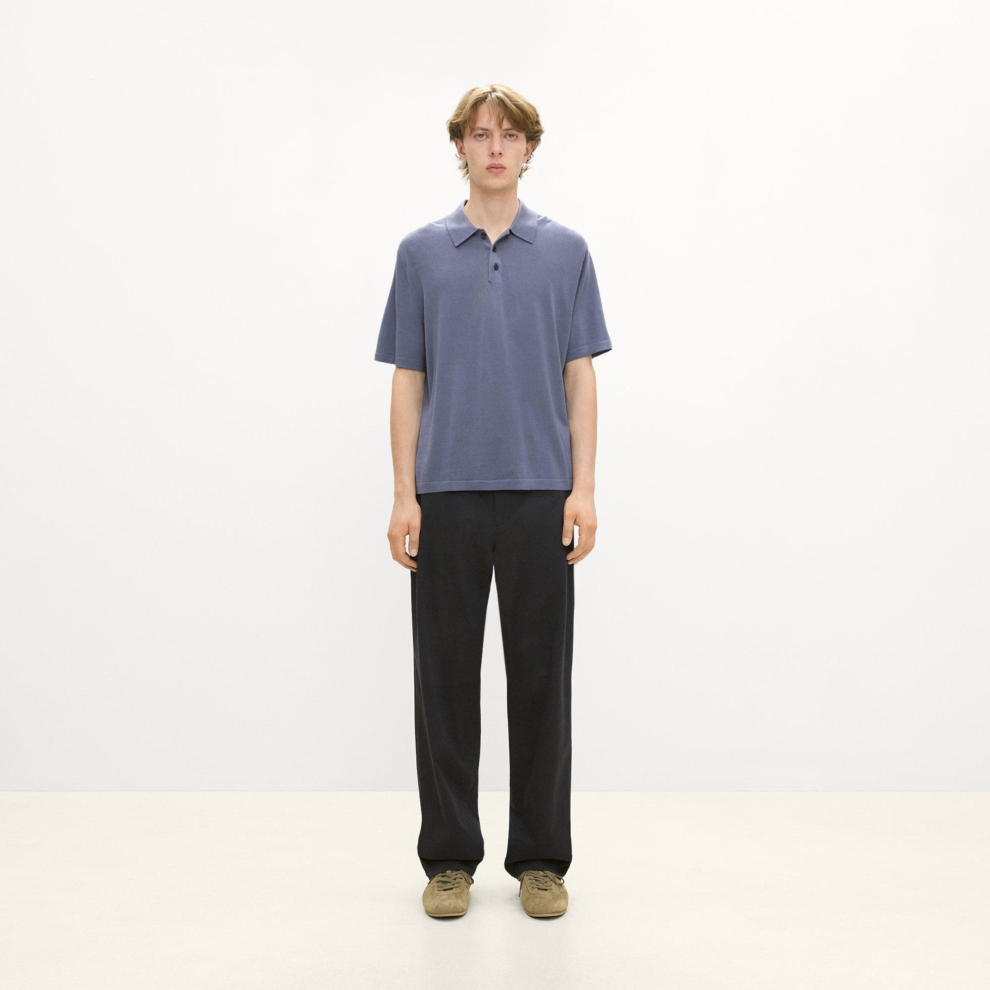 Relaxed Polo Shirt in Regal Wool