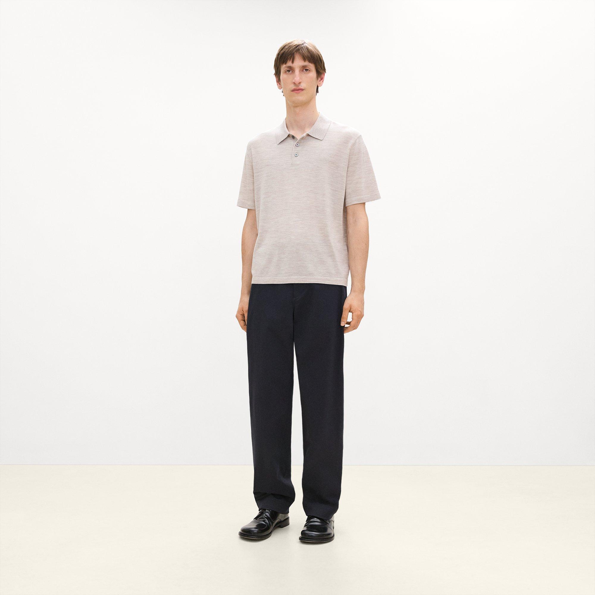 Relaxed Polo Shirt in Regal Wool