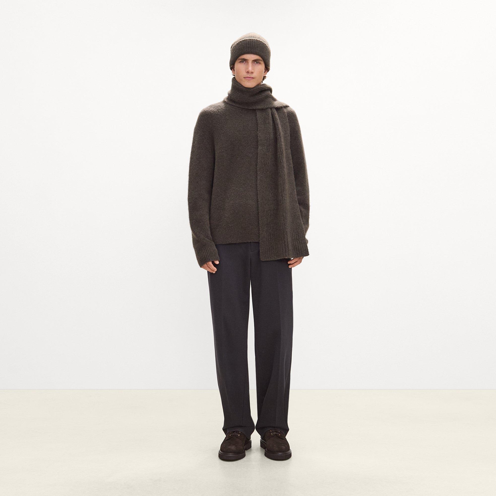 Scarf in Brushed Wool-Yak
