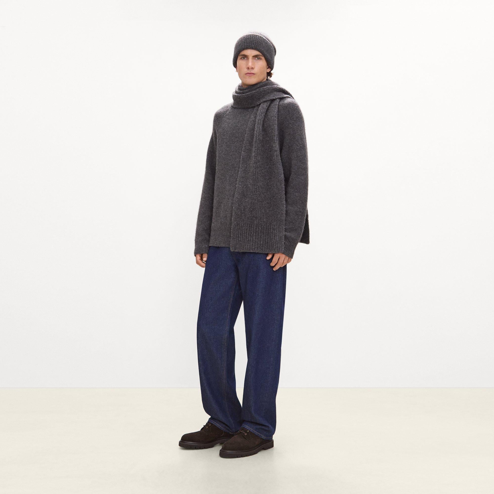 Scarf in Brushed Wool-Yak