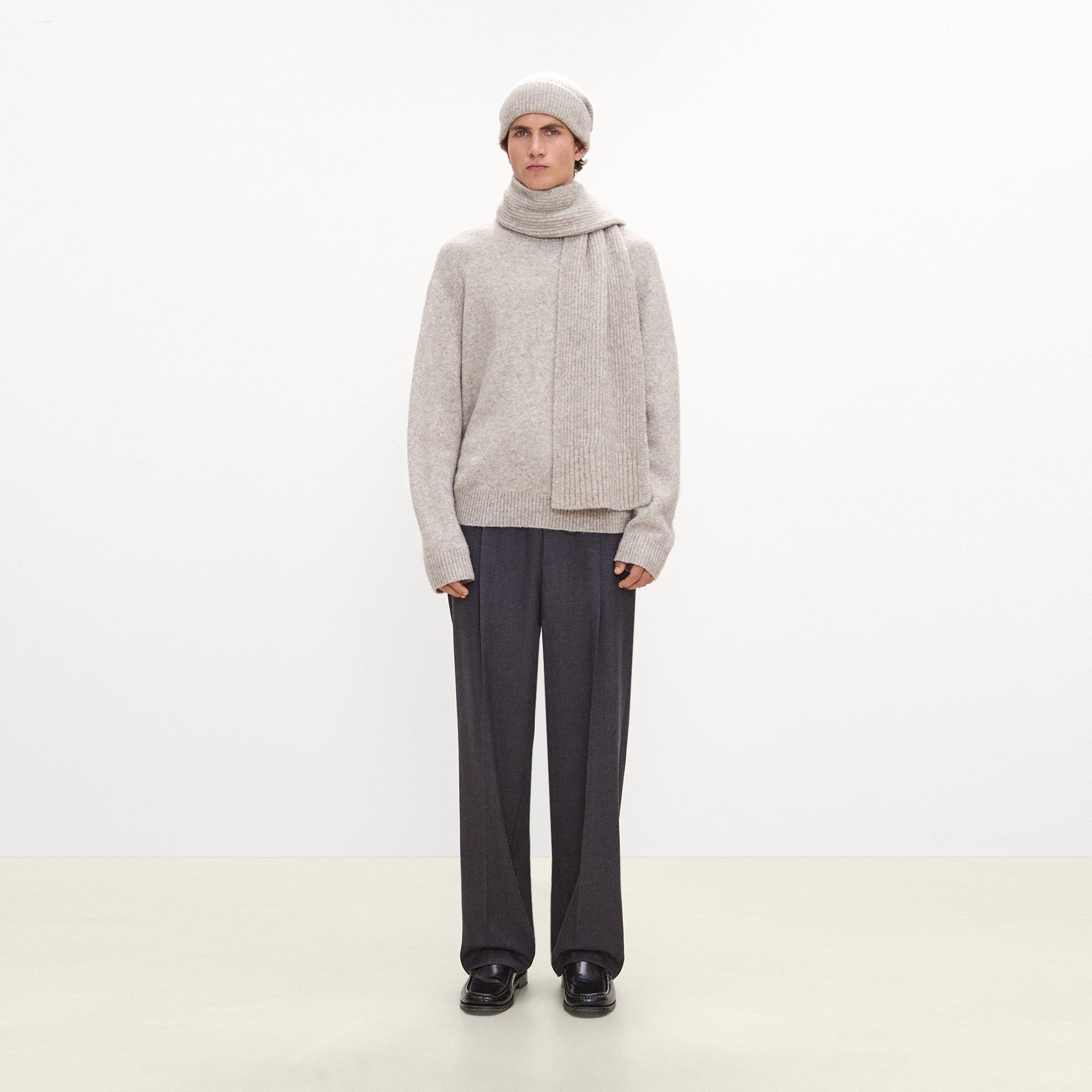 Scarf in Brushed Wool-Yak