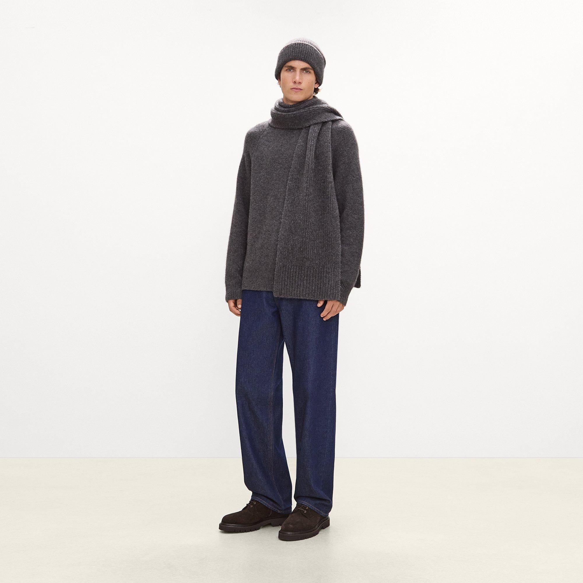 Beanie in Brushed Wool-Yak