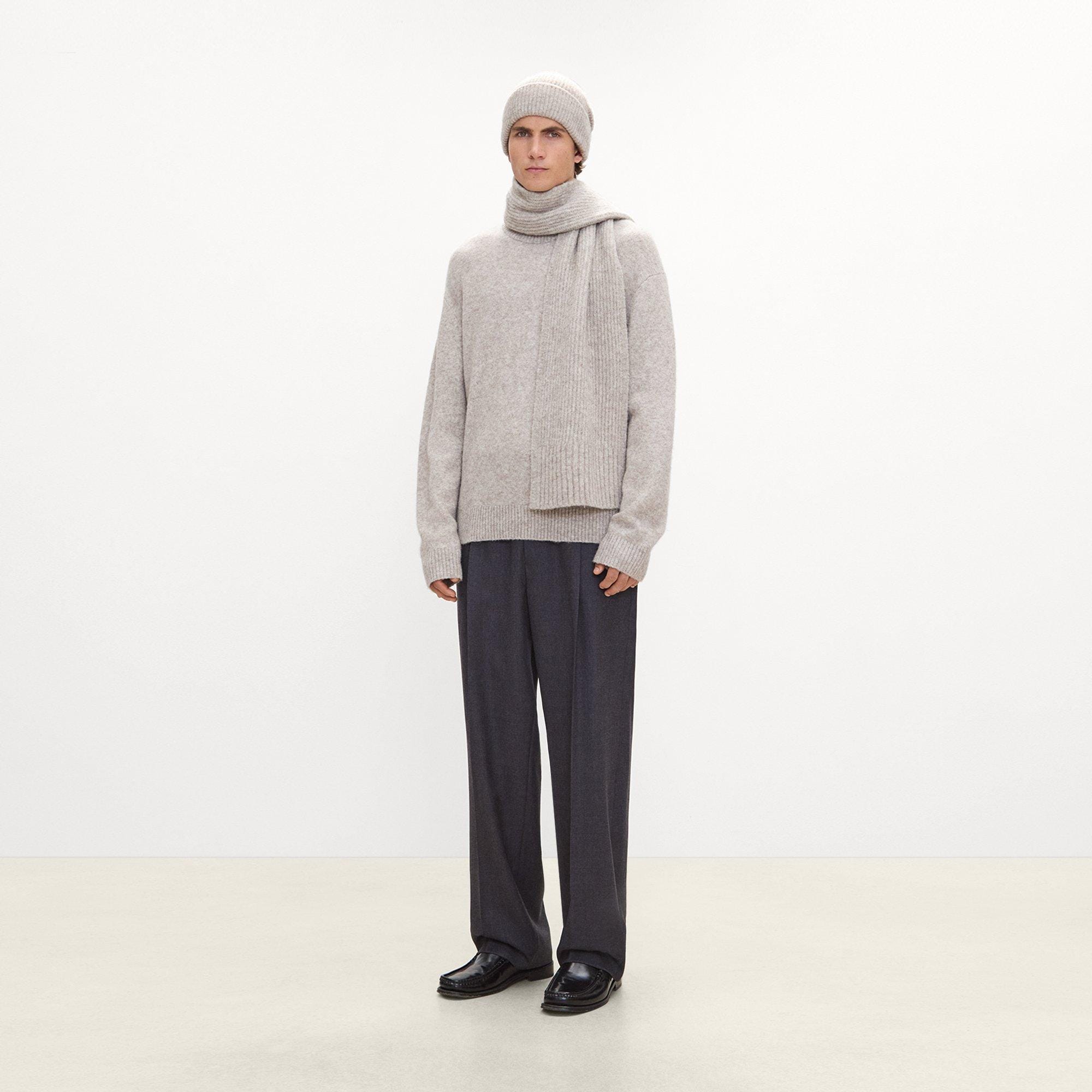 Beanie in Brushed Wool-Yak