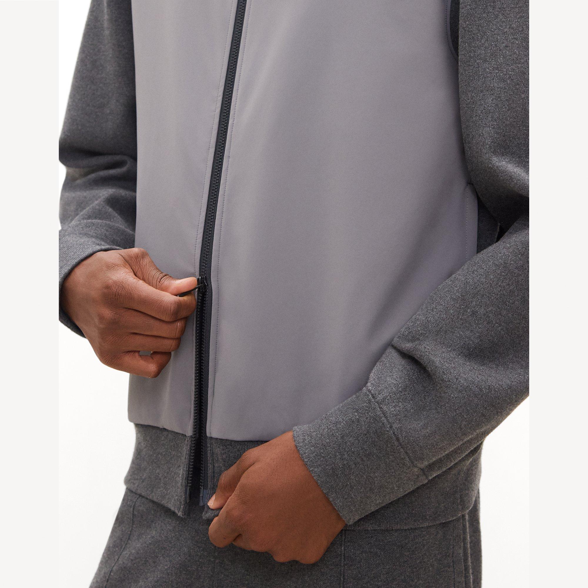 Bomber Cardigan in Light Bilen