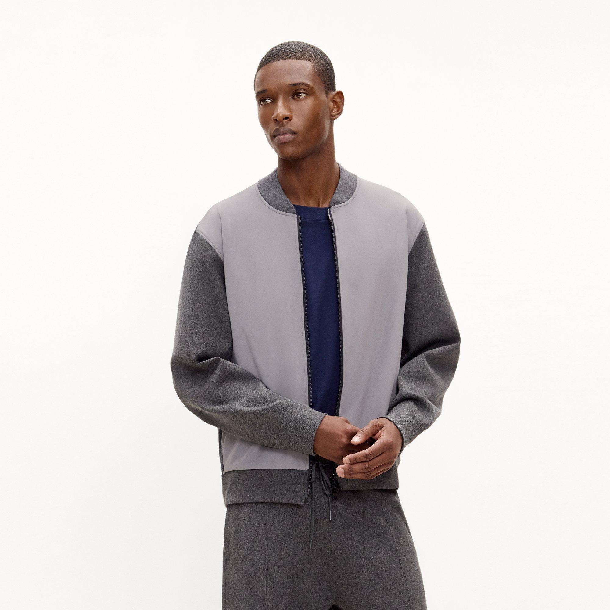 Bomber Cardigan in Light Bilen