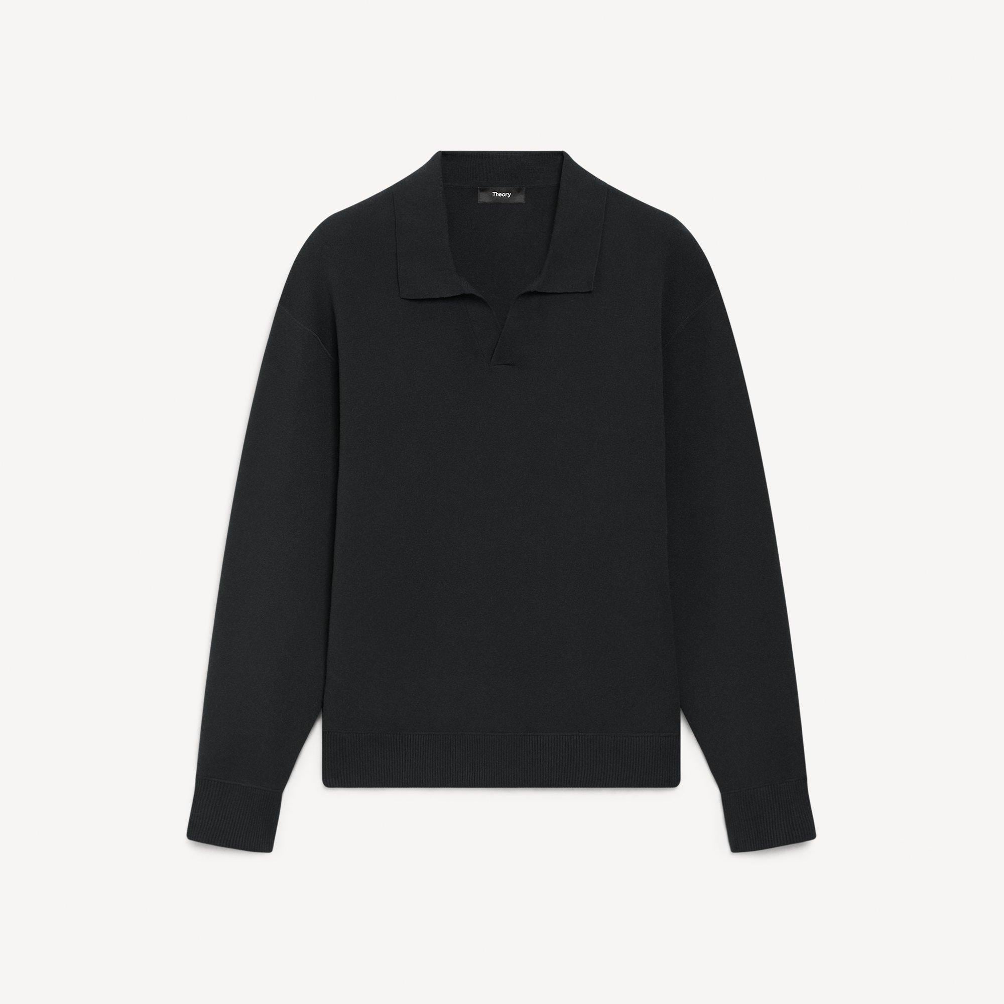 Open Collar Sweater in Light Bilen